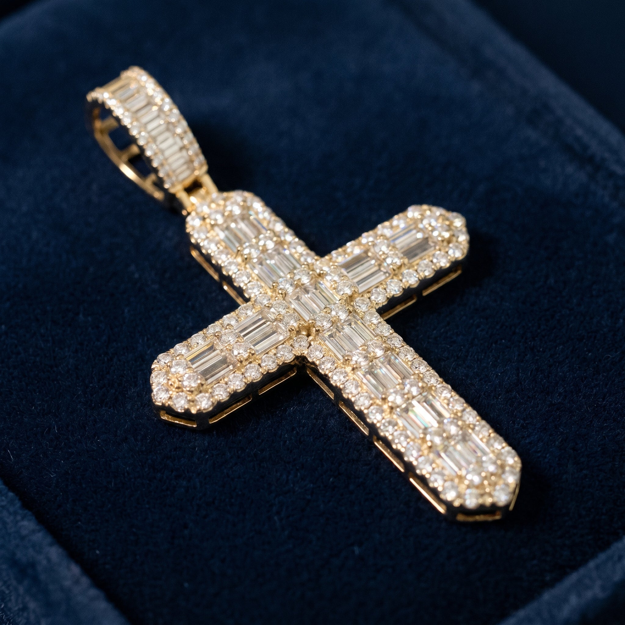 Imperial Radiance Cross Pendant