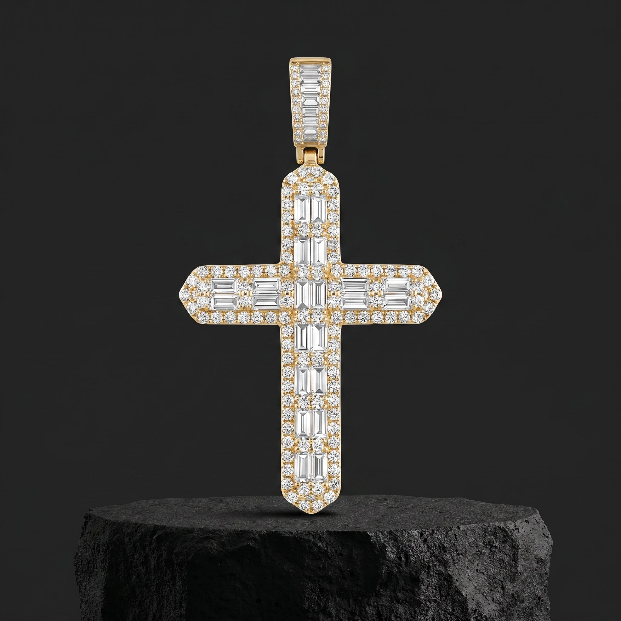 Imperial Radiance Cross Pendant