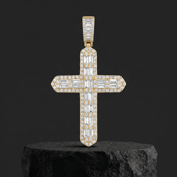 Imperial Radiance Cross Pendant