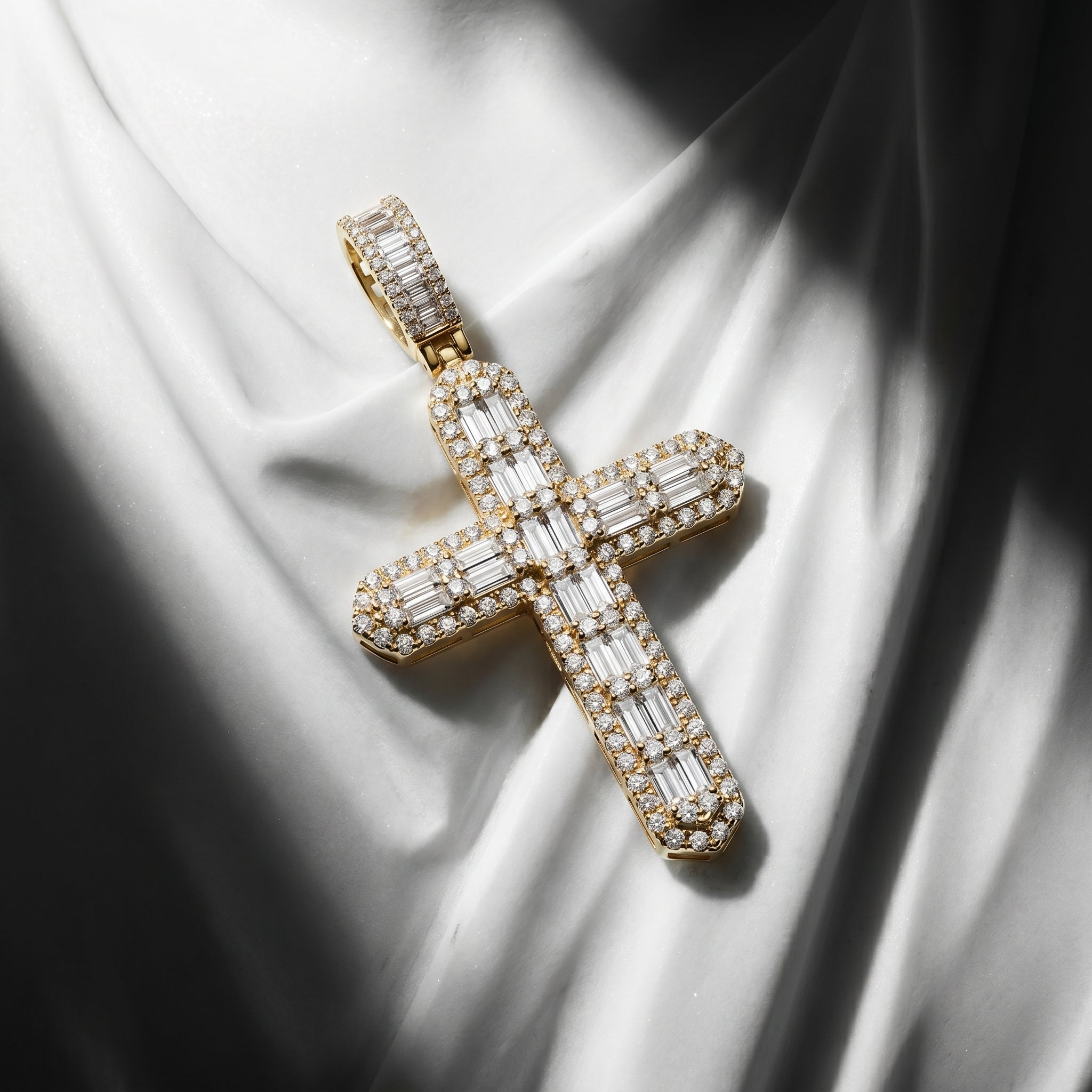 Imperial Radiance Cross Pendant