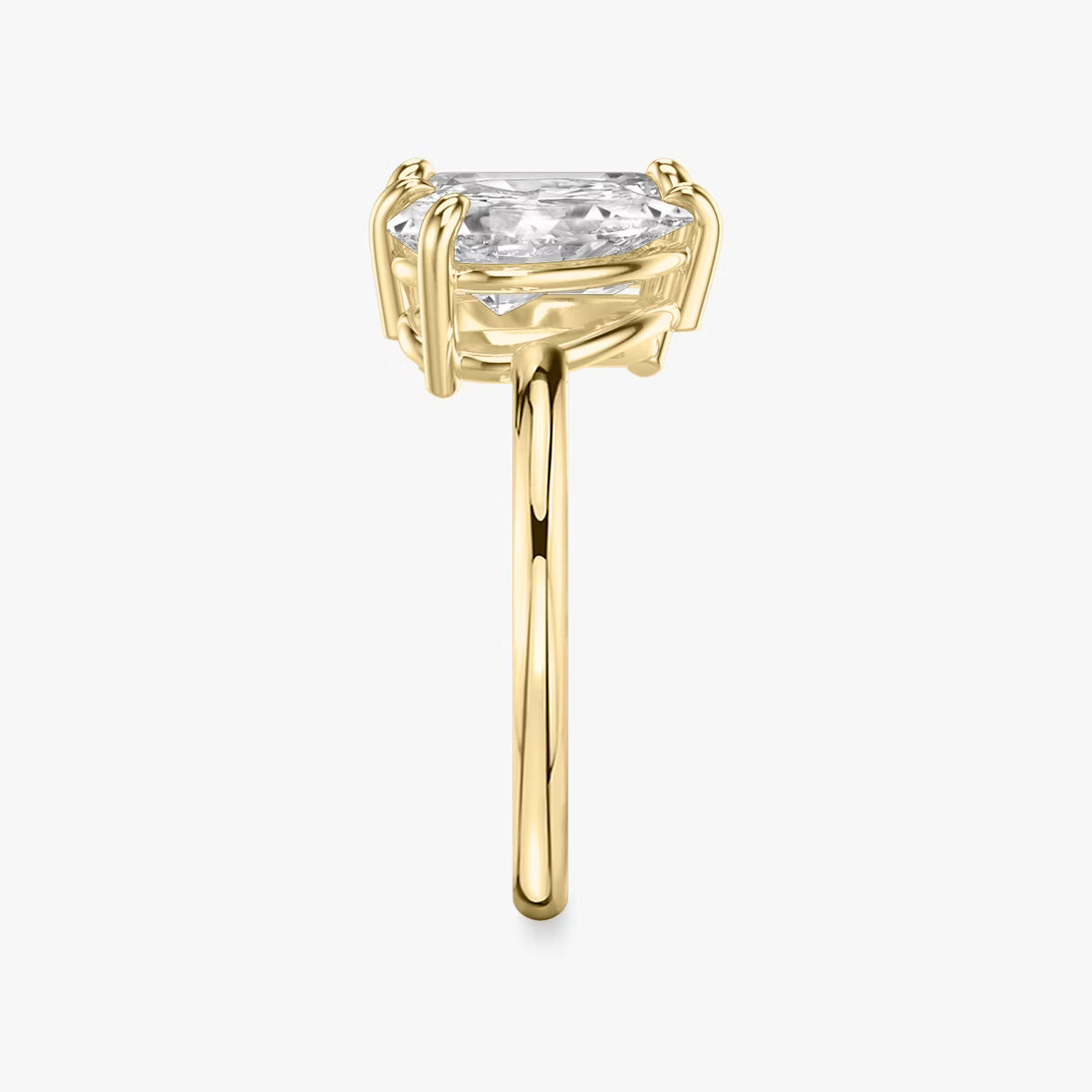 The Toi et Moi Emerald & Pear Yellow Gold Two-Stone Engagement Ring