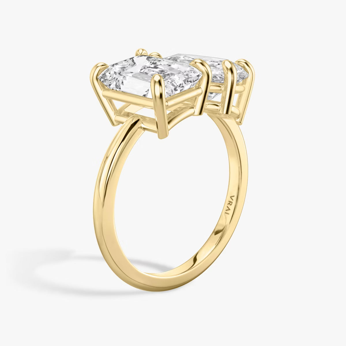 The Toi et Moi Emerald & Pear Yellow Gold Two-Stone Engagement Ring