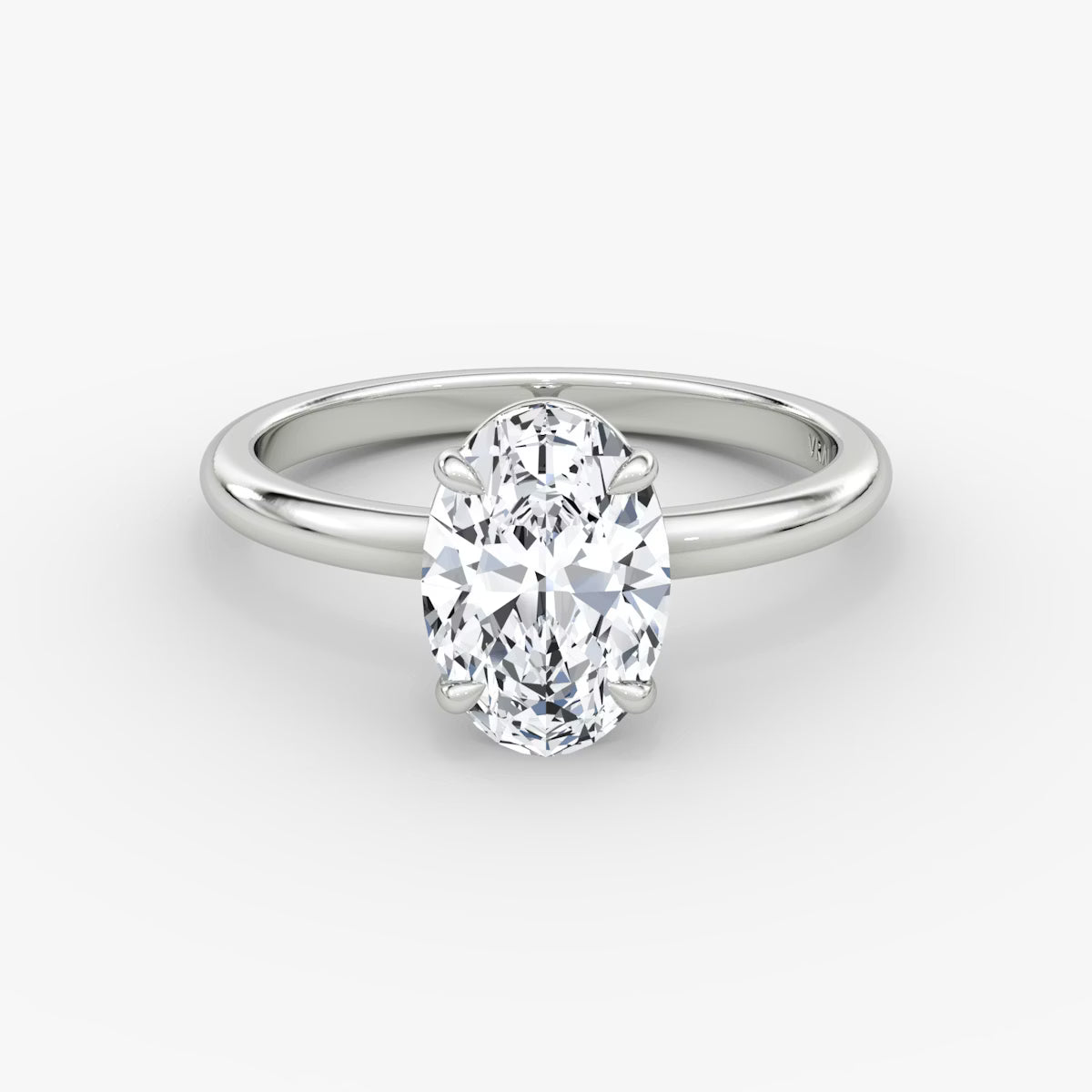 The Signature Oval Yellow Gold Solitaire Engagement Ring