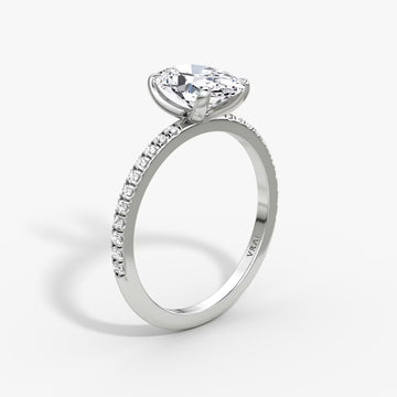 The Timeless Oval White Gold Solitaire Engagement Ring