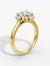 The Aurora Halo Round Brilliant Yellow Gold Diamond Engagement Ring