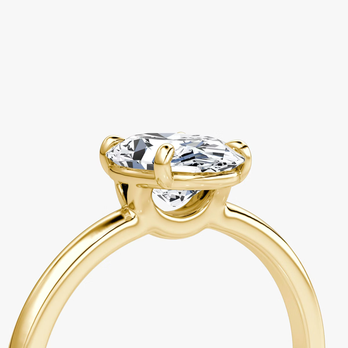 The Signature Oval Yellow Gold Solitaire Engagement Ring