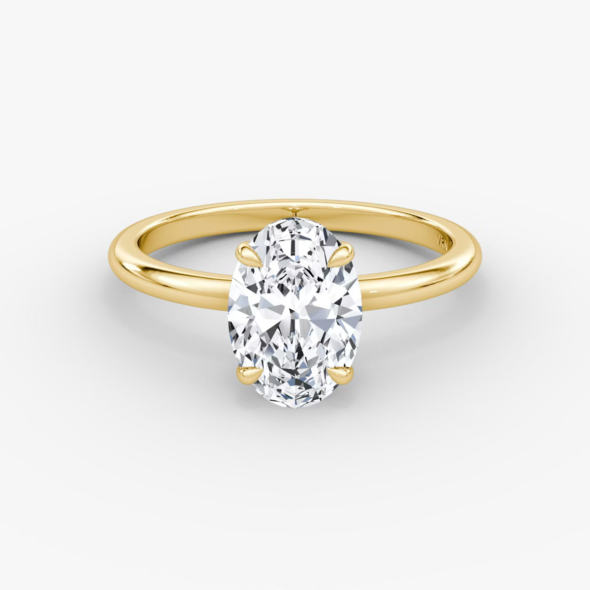 The Signature Oval Yellow Gold Solitaire Engagement Ring