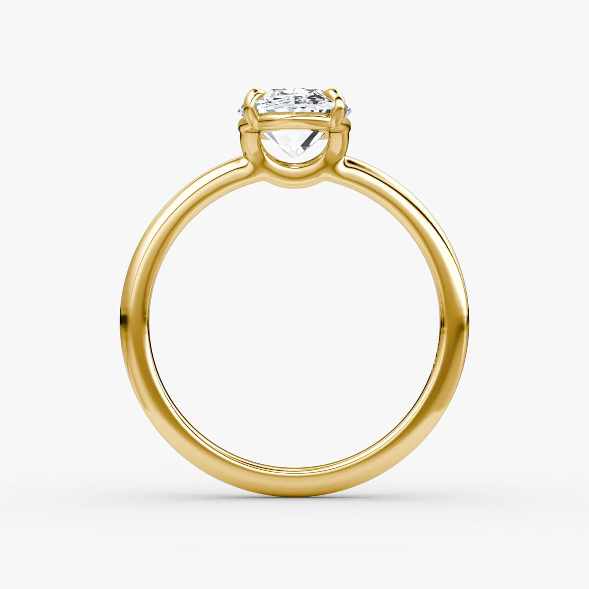 The Signature Oval Yellow Gold Solitaire Engagement Ring