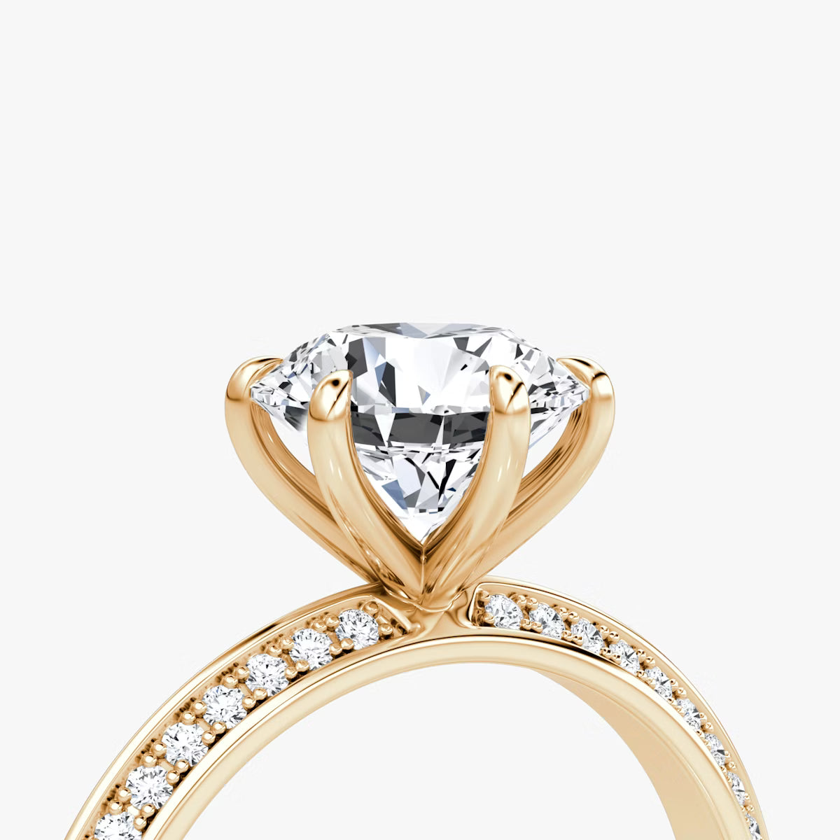 The Refined Knife-Edge Round Brilliant White Gold Solitaire Engagement Ring