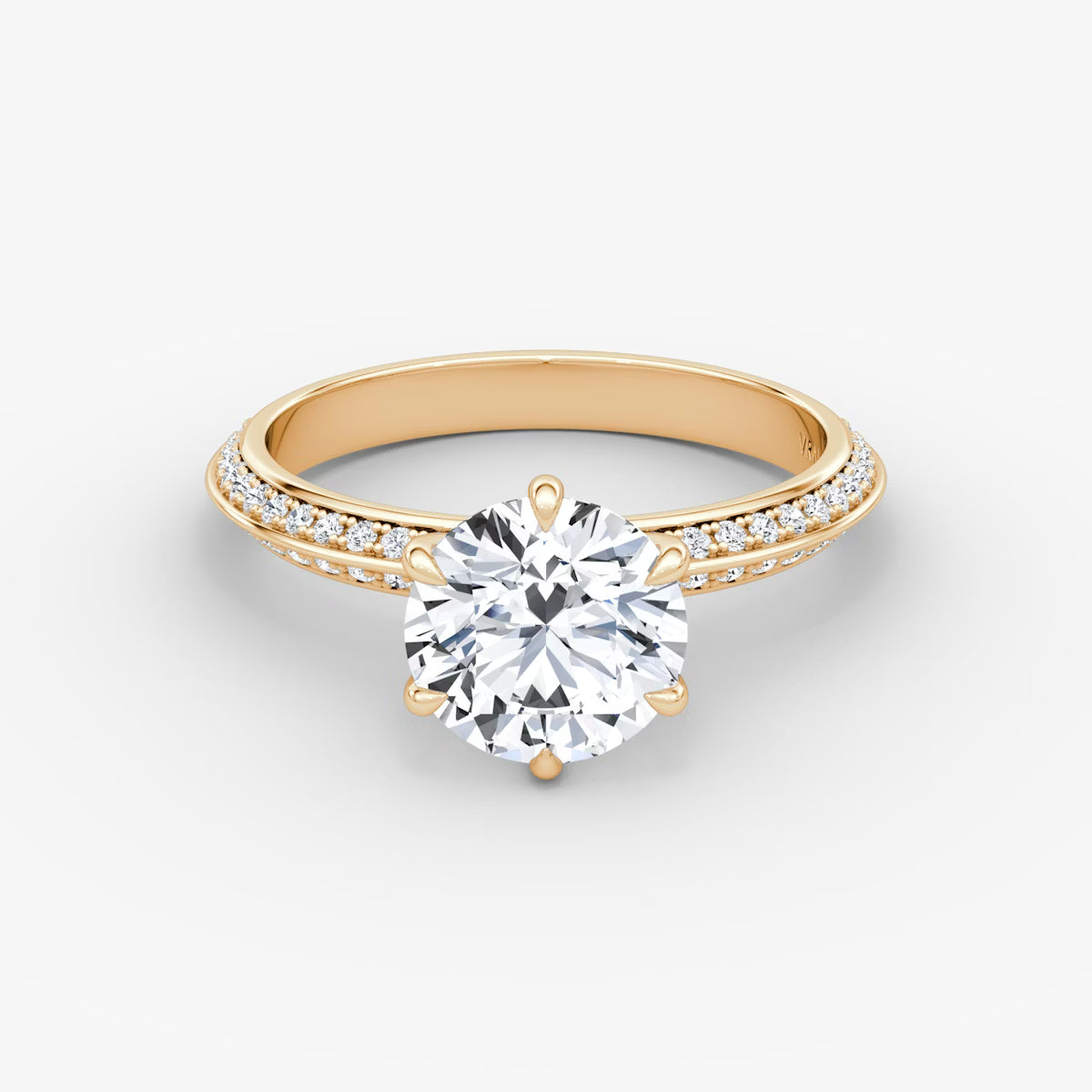 The Refined Knife-Edge Round Brilliant White Gold Solitaire Engagement Ring