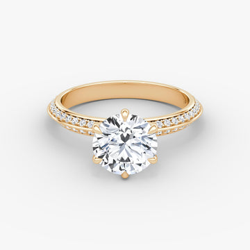 The Refined Knife-Edge Round Brilliant White Gold Solitaire Engagement Ring