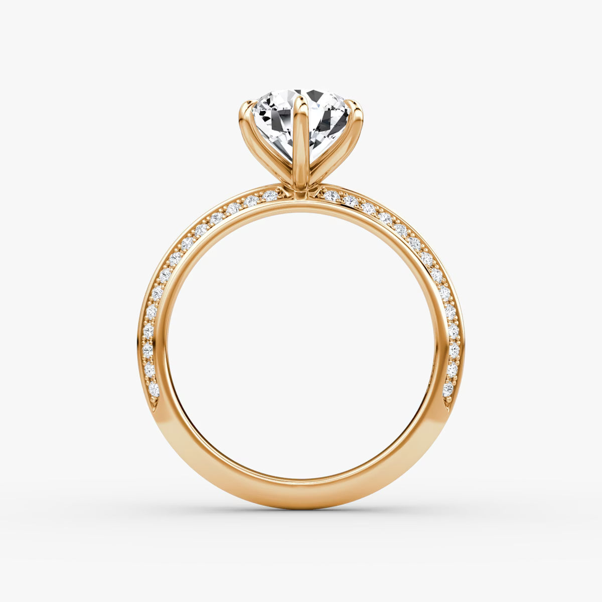 The Refined Knife-Edge Round Brilliant White Gold Solitaire Engagement Ring