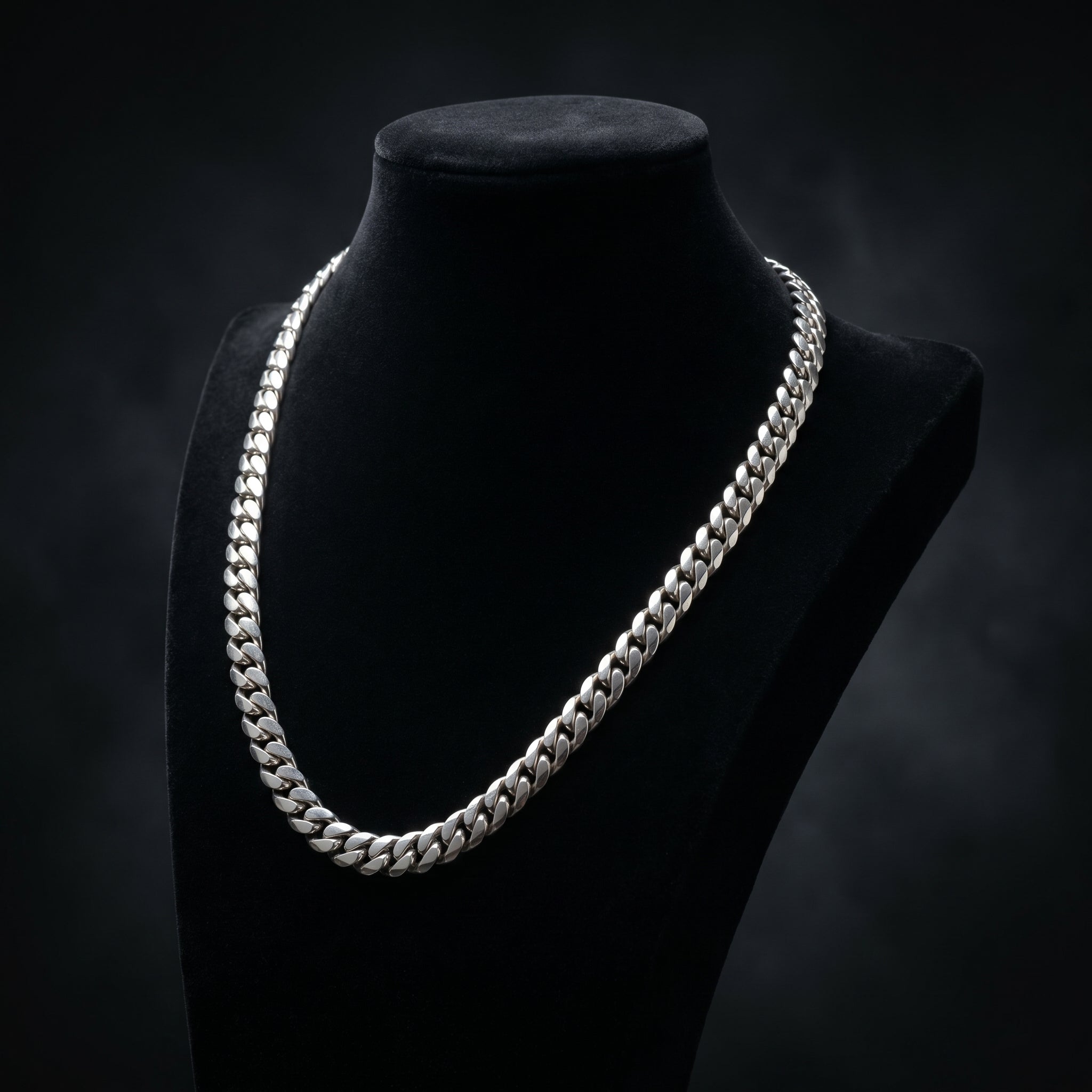 The Sovereign 10mm Miami Cuban Link Chain – Sterling Silver Edition