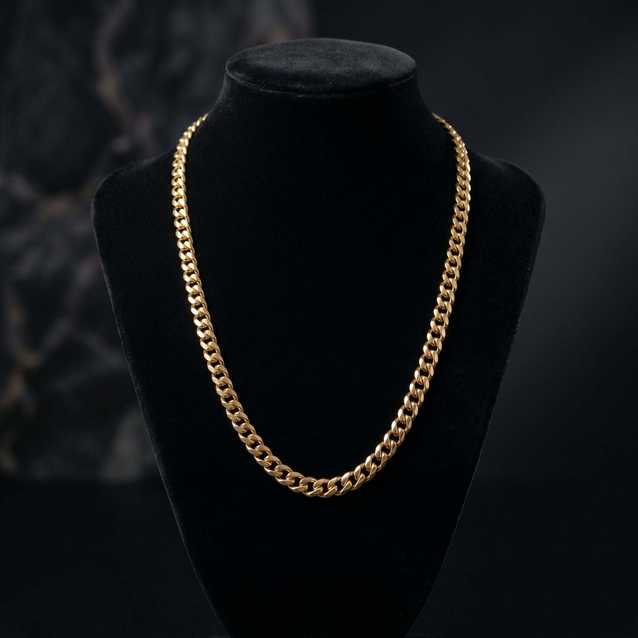Gold-Coated Miami Silver Chain Necklace