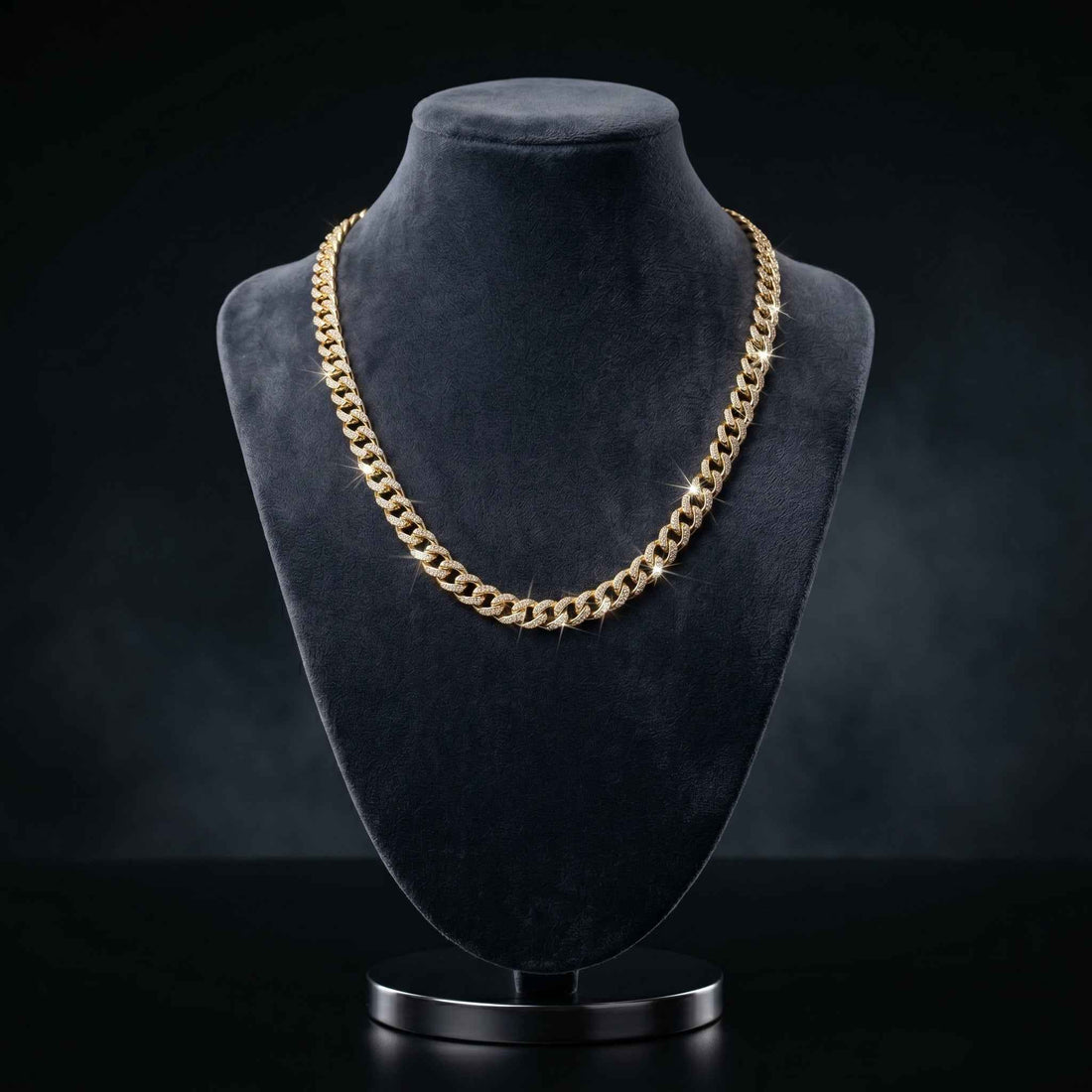 Diamond-Cut 925 Silver Plain Chain with Gold Coating