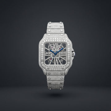 The Santos de Cartier Skeleton Bustdown