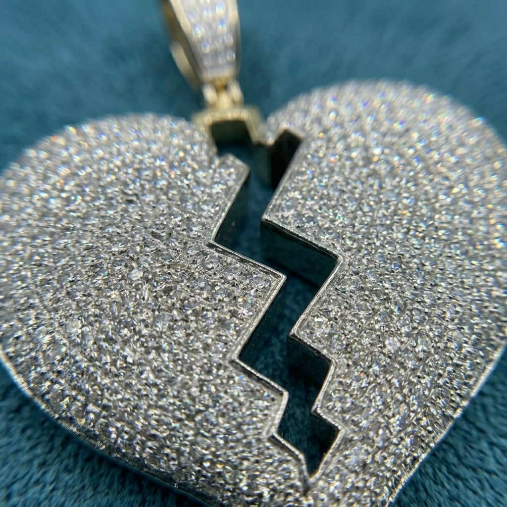 Eternal Divide Pavé Heart Pendant