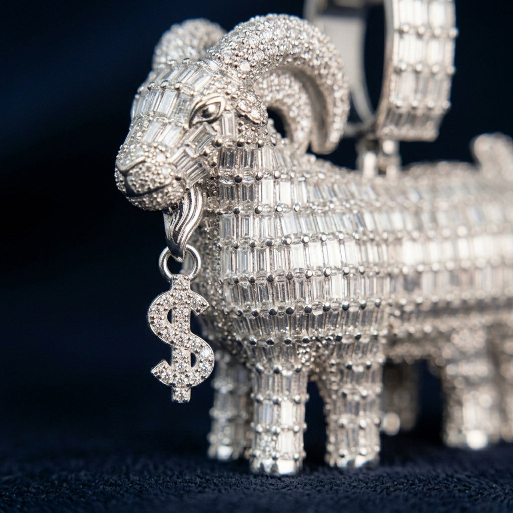 The Apex Ram Moissanite Pendant