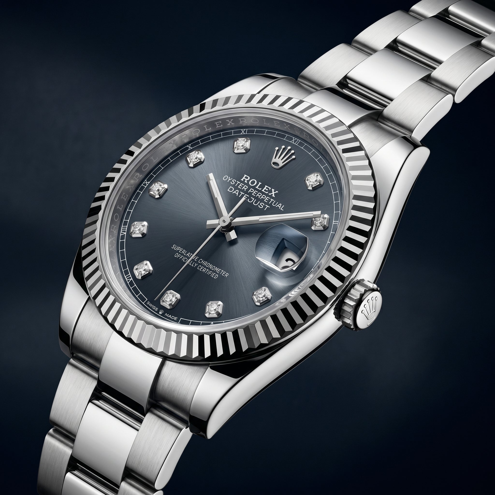 The Datejust Slate Diamond Dial Timepiece
