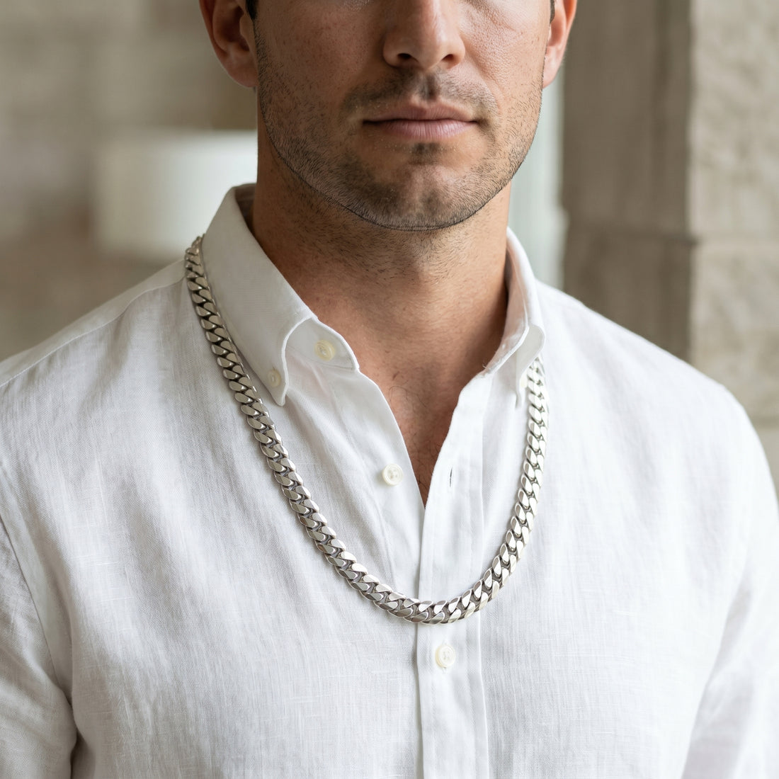 The Sovereign 10mm Miami Cuban Link Chain – Sterling Silver Edition