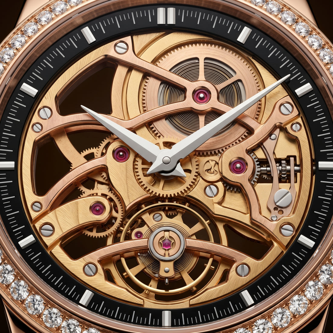 The Sovereign Skeleton "Bustdown" Two-Tone Timepiece