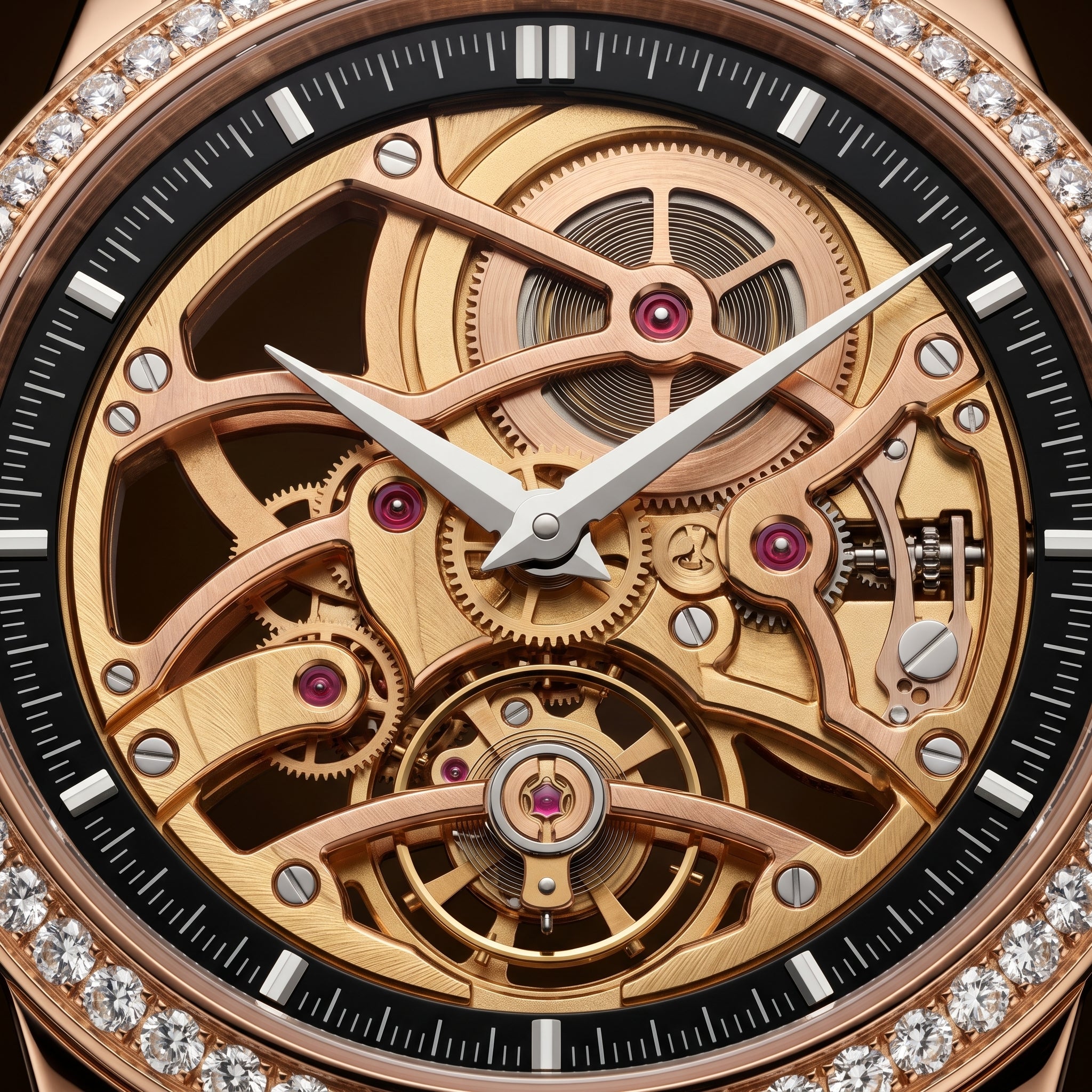 The Sovereign Skeleton "Bustdown" Two-Tone Timepiece