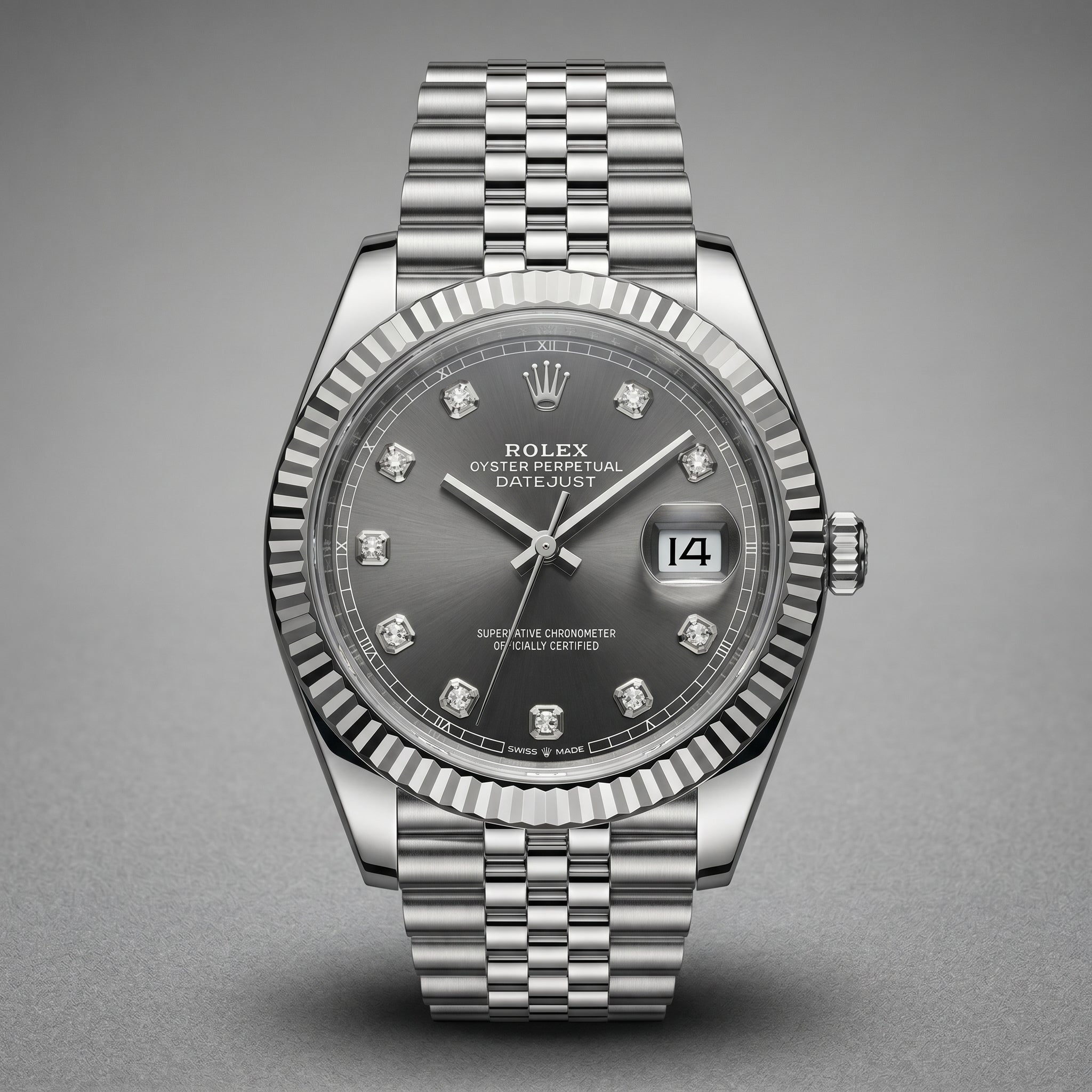 The Datejust Slate Diamond Dial Timepiece
