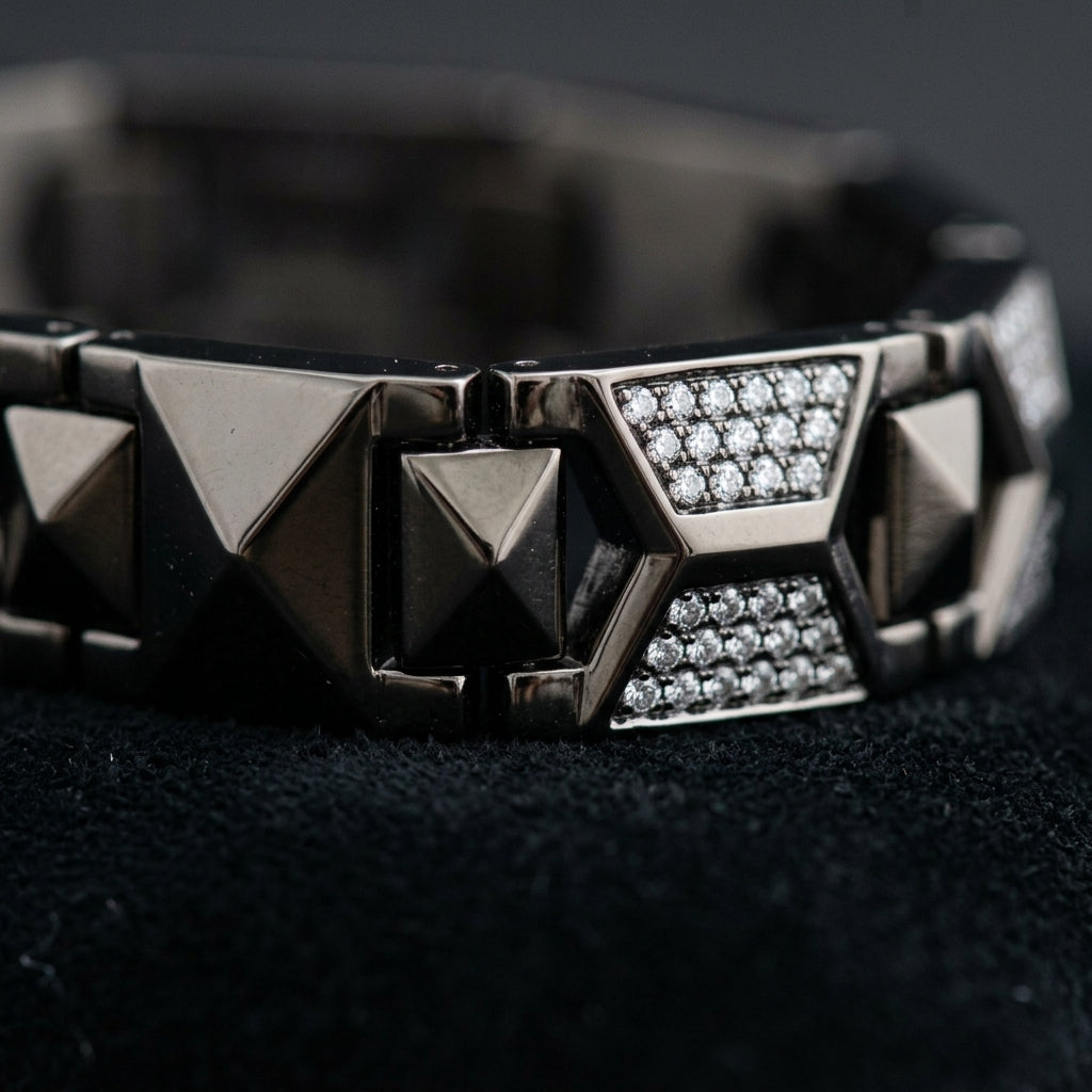 The Apex Geometric Link Bracelet