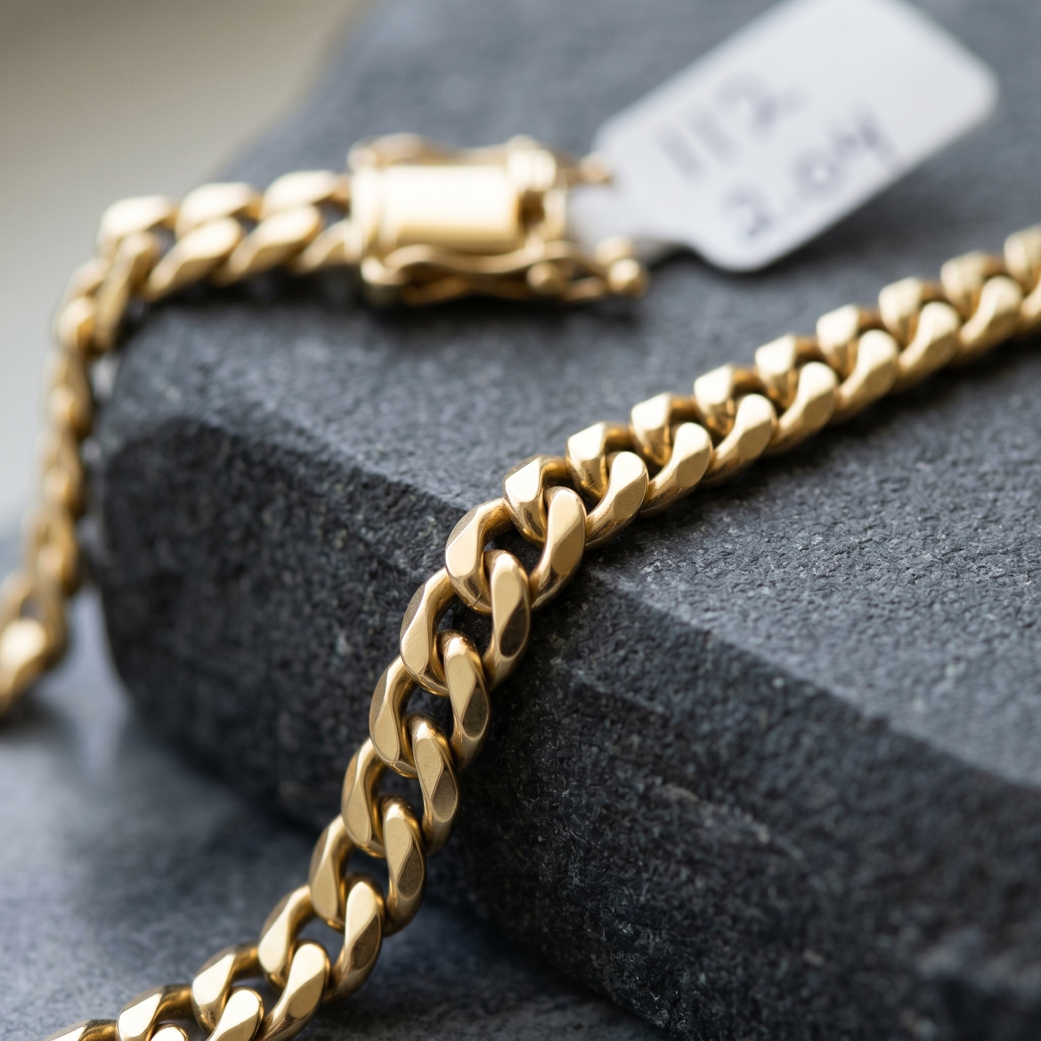 Gold-Coated Miami Silver Chain Necklace