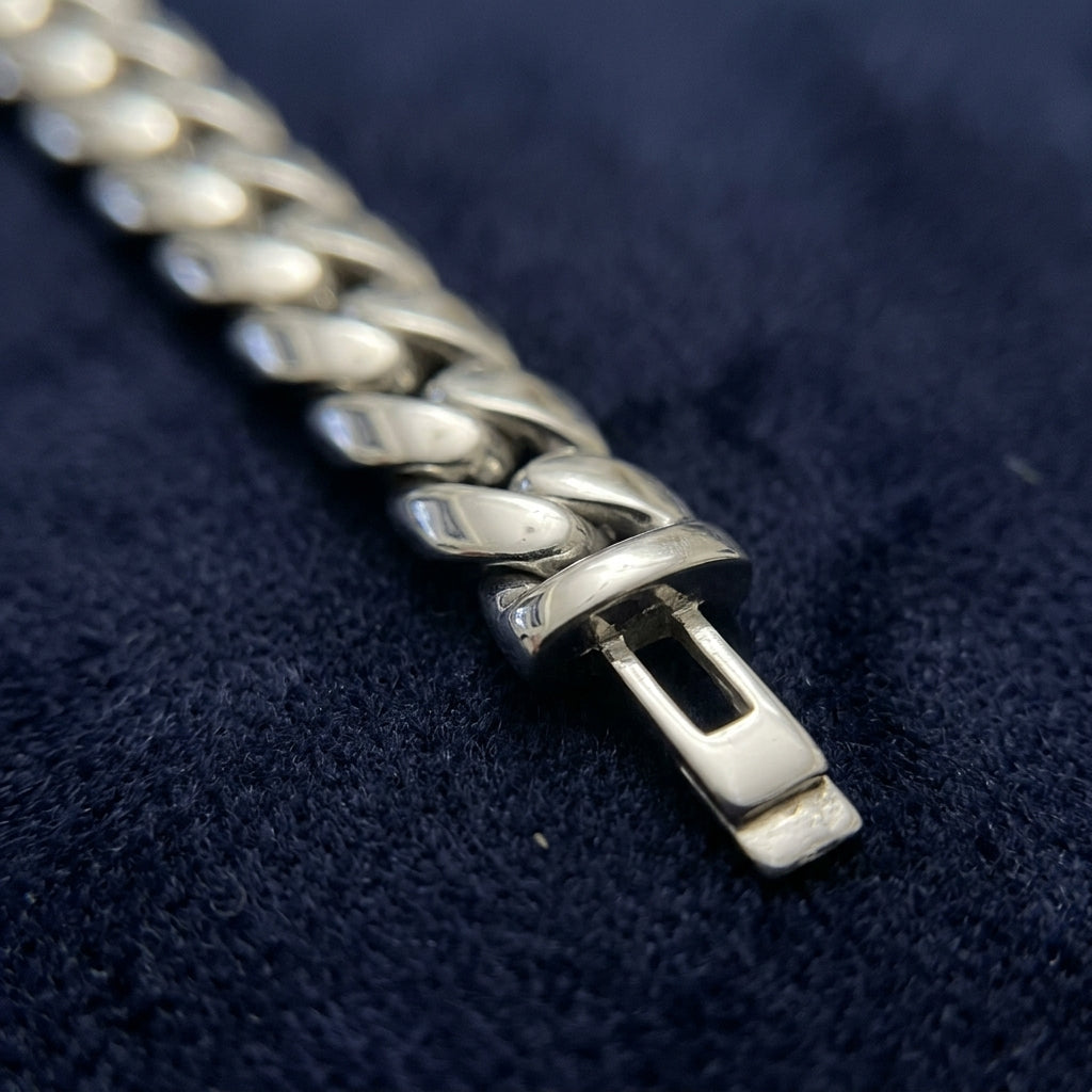 The Sovereign Curb: Solid Silver Miami Cuban Link Bracelet