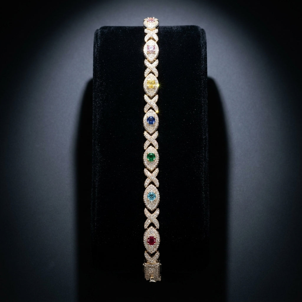 The Kaleidoscope Infinity Link Bracelet