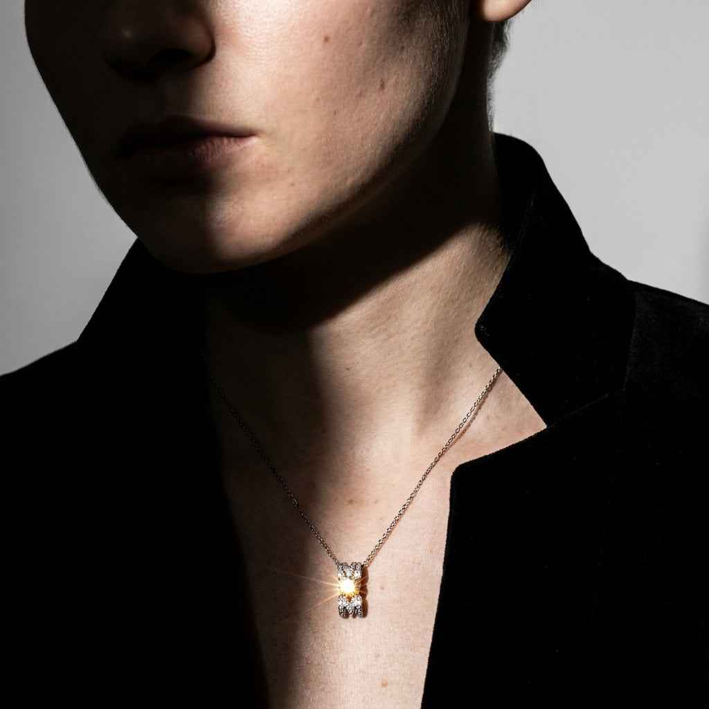 The Initiale Pavé Letter Necklace
