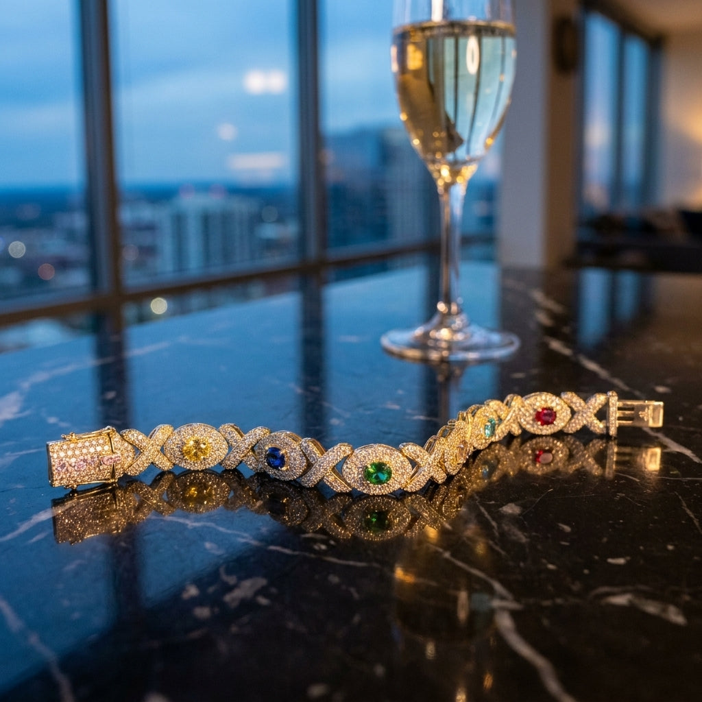 The Kaleidoscope Infinity Link Bracelet