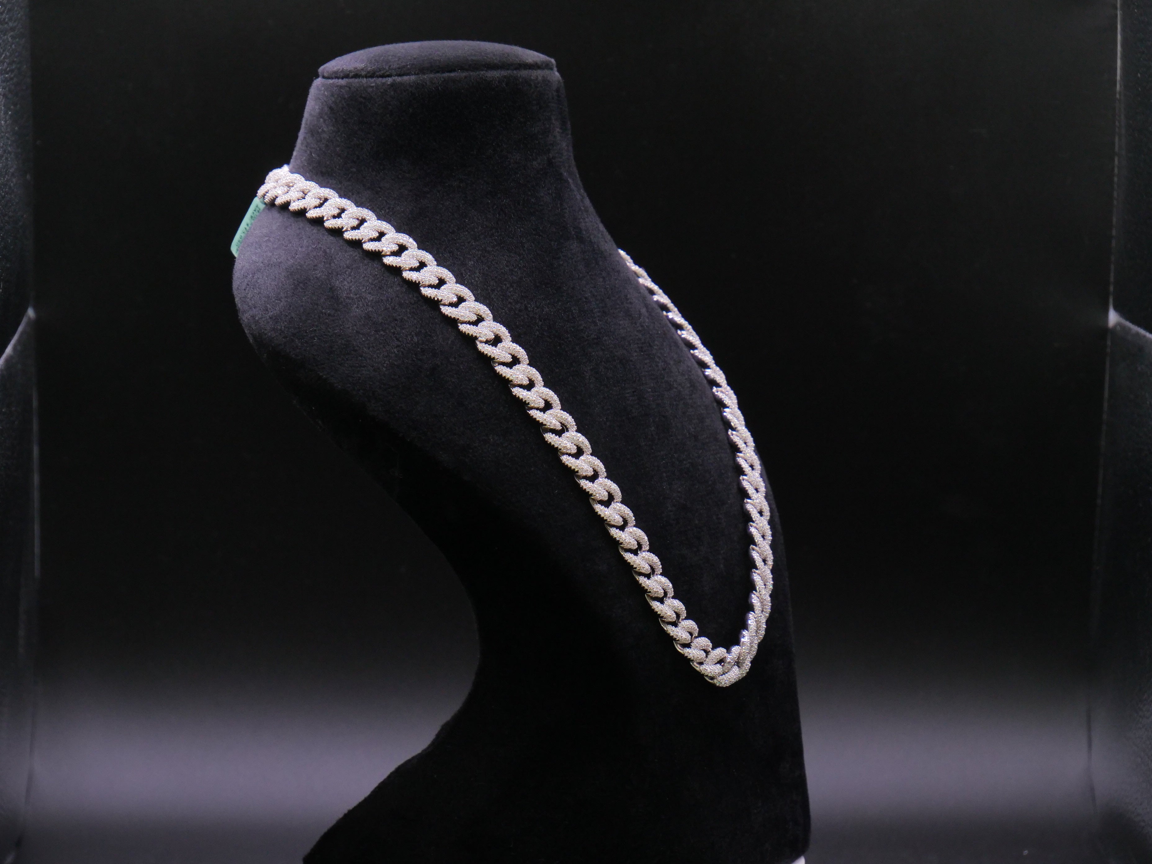 Heavyweight Iced Out Full Pavé Rounded Cuban Link Chain In Gold