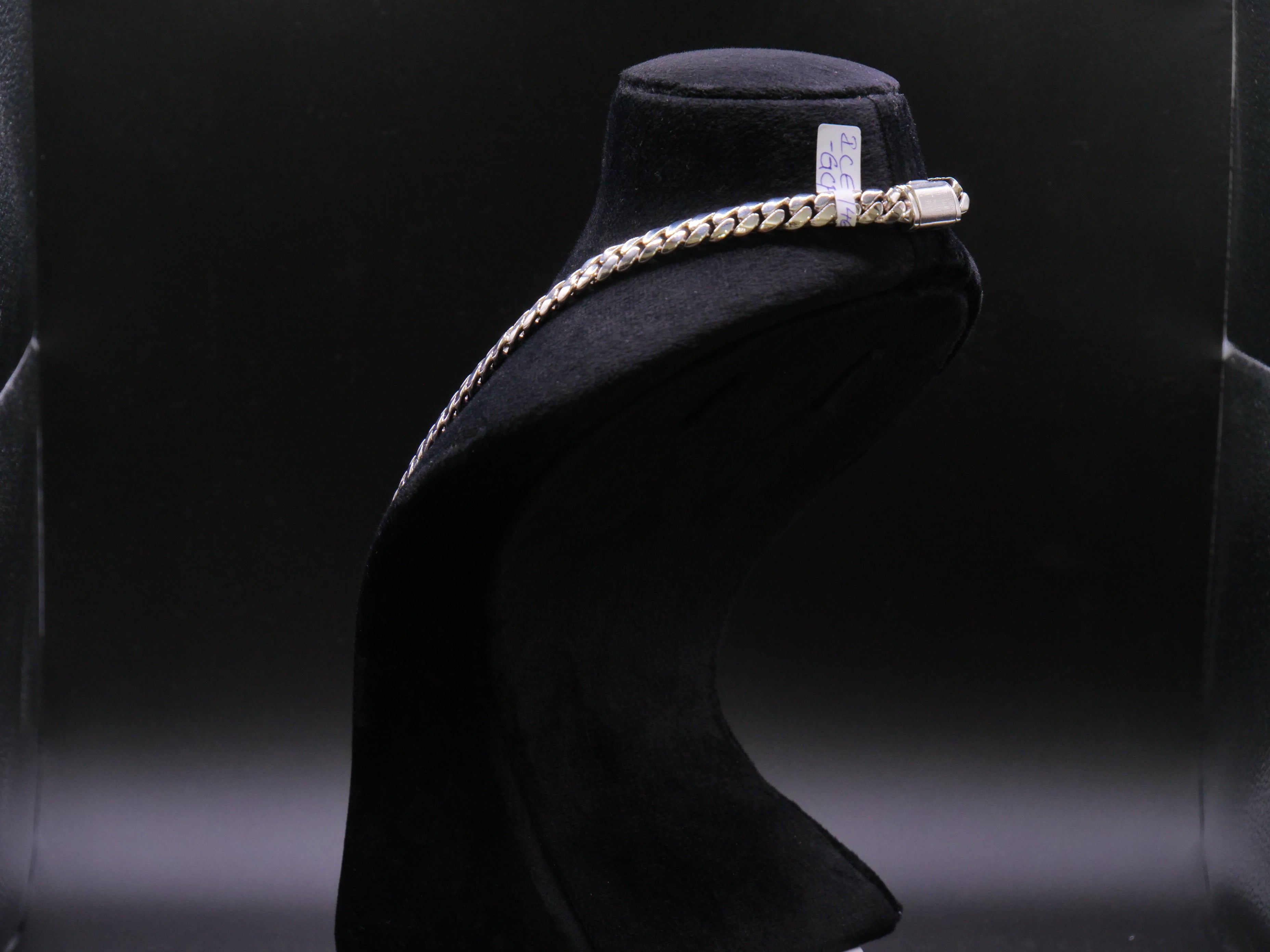 Heavyweight Polished Flat Cuban Link Chain Necklace In Silver