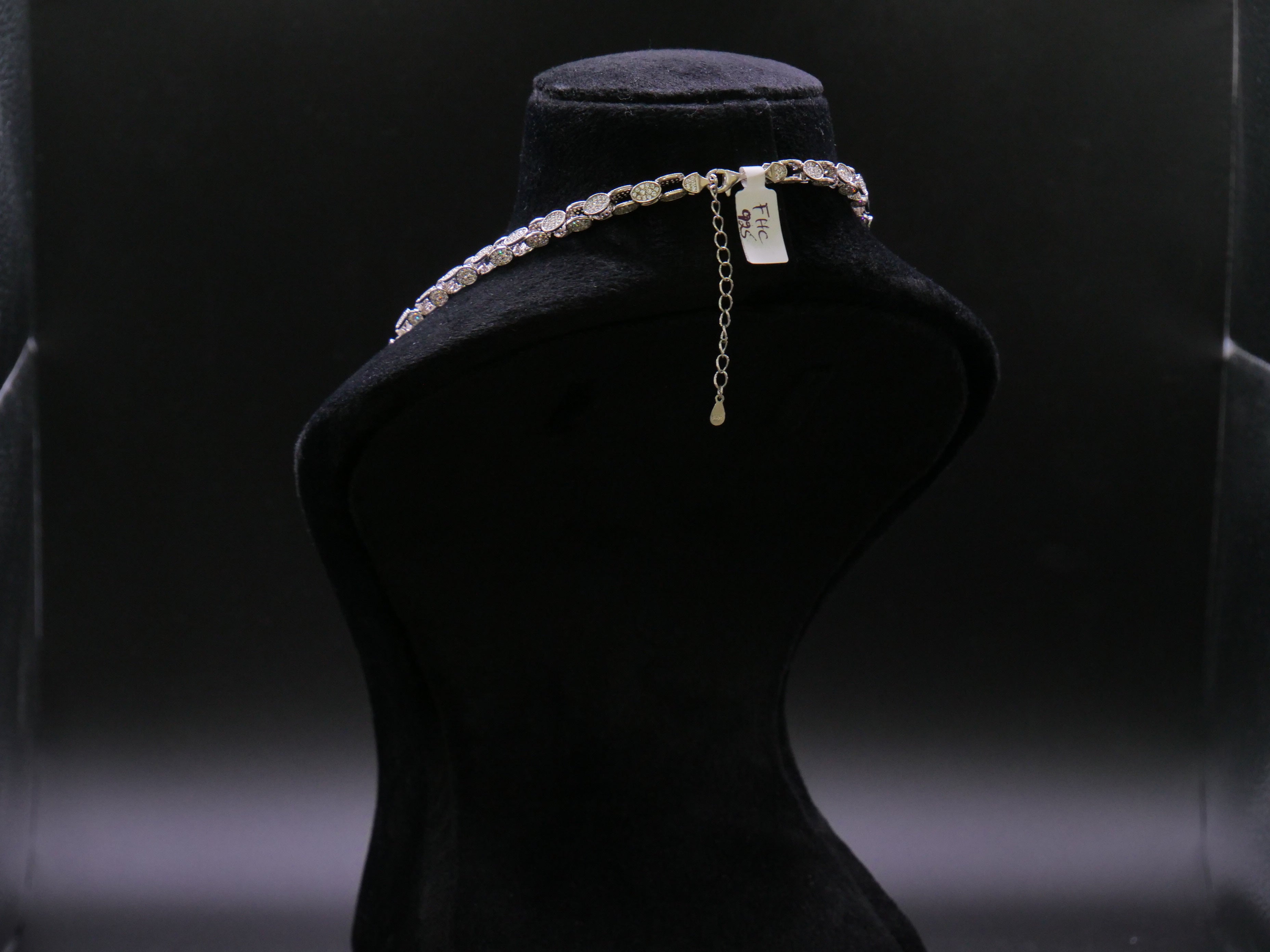 Rose Gold Cuban Link Chain Necklace With Full Pavé CZ Stone Setting