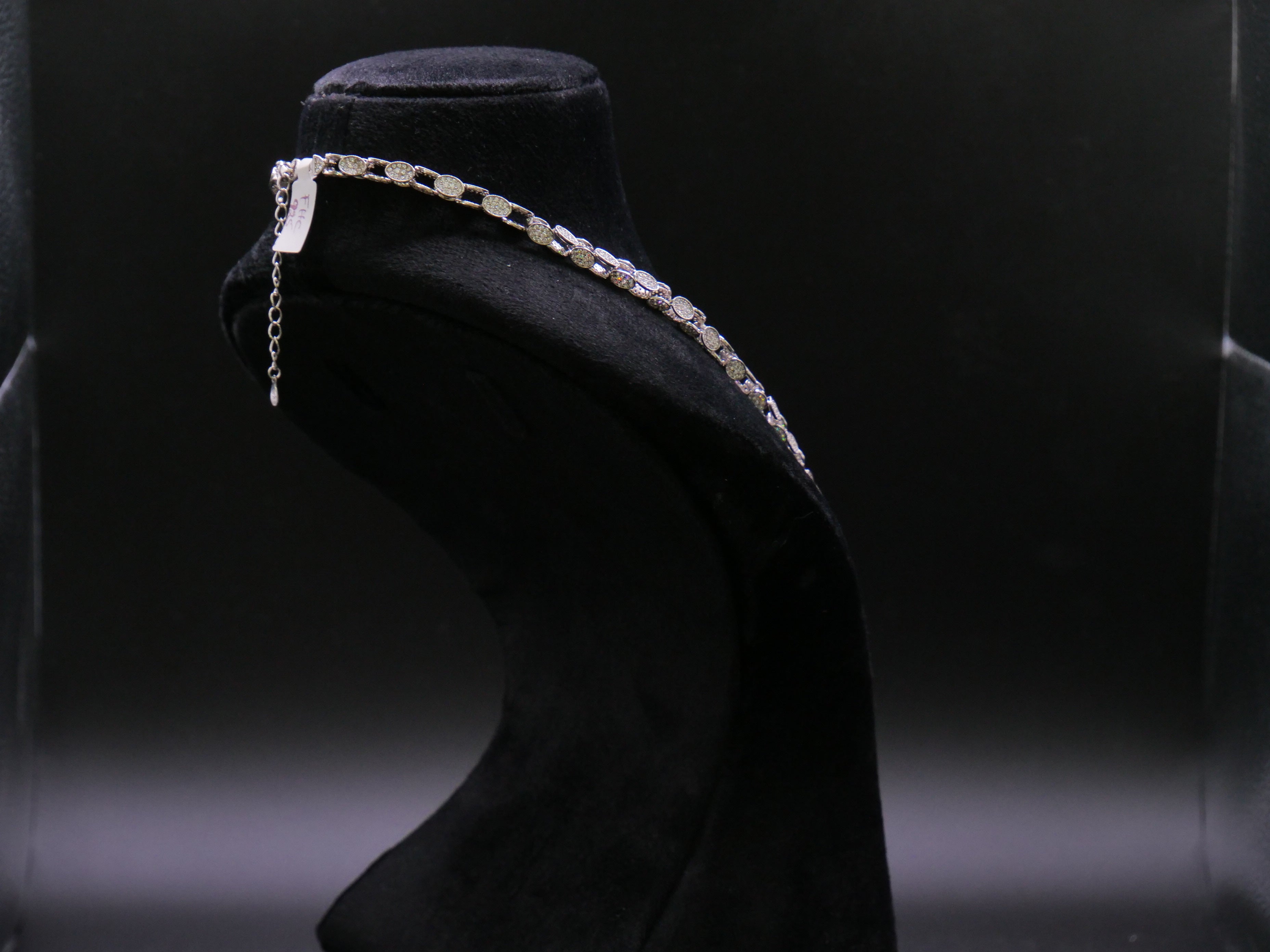 Rose Gold Cuban Link Chain Necklace With Full Pavé CZ Stone Setting