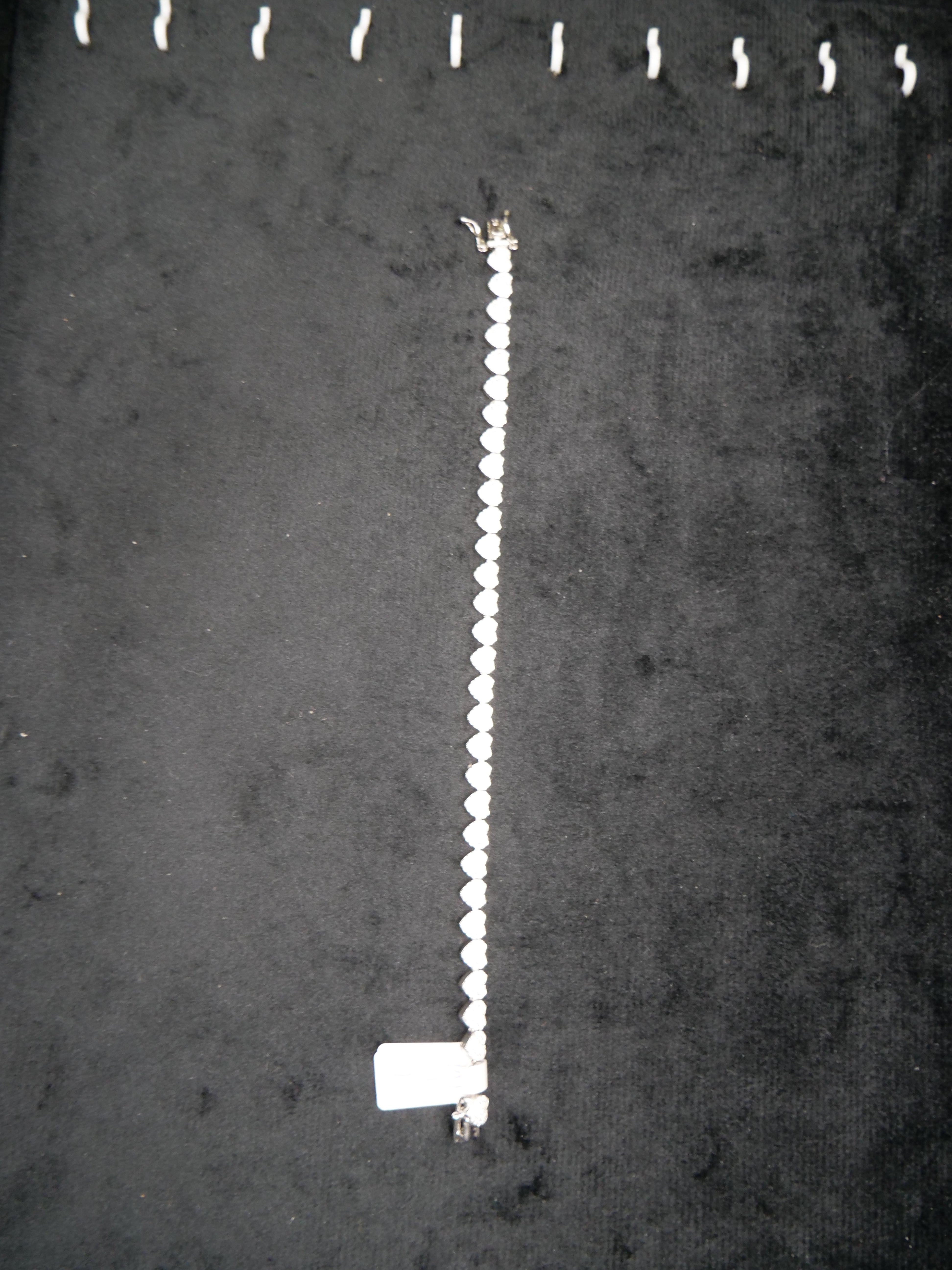 Brushed Curb Link Chain Bracelet In Sterling Silver