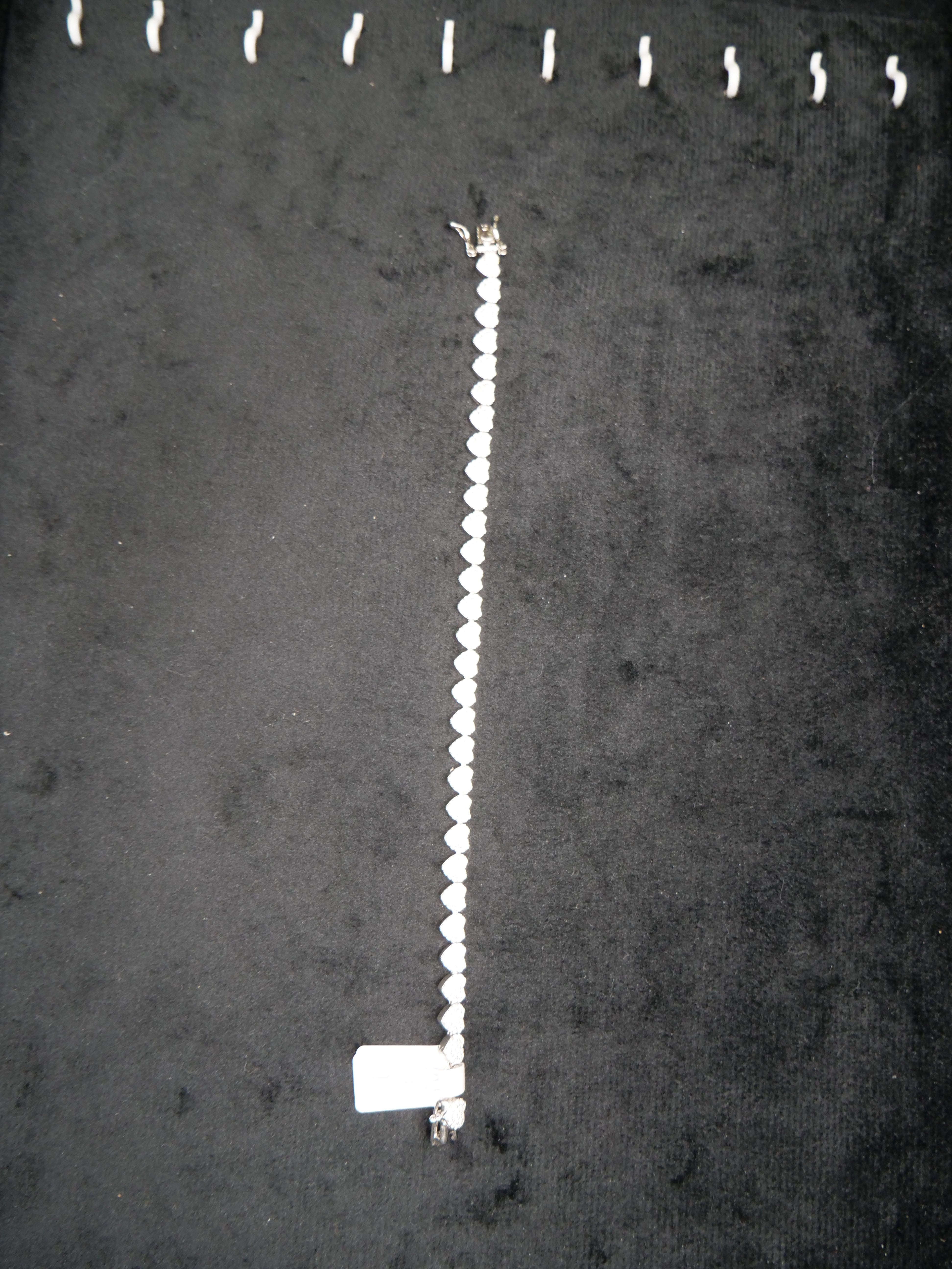 Brushed Curb Link Chain Bracelet In Sterling Silver