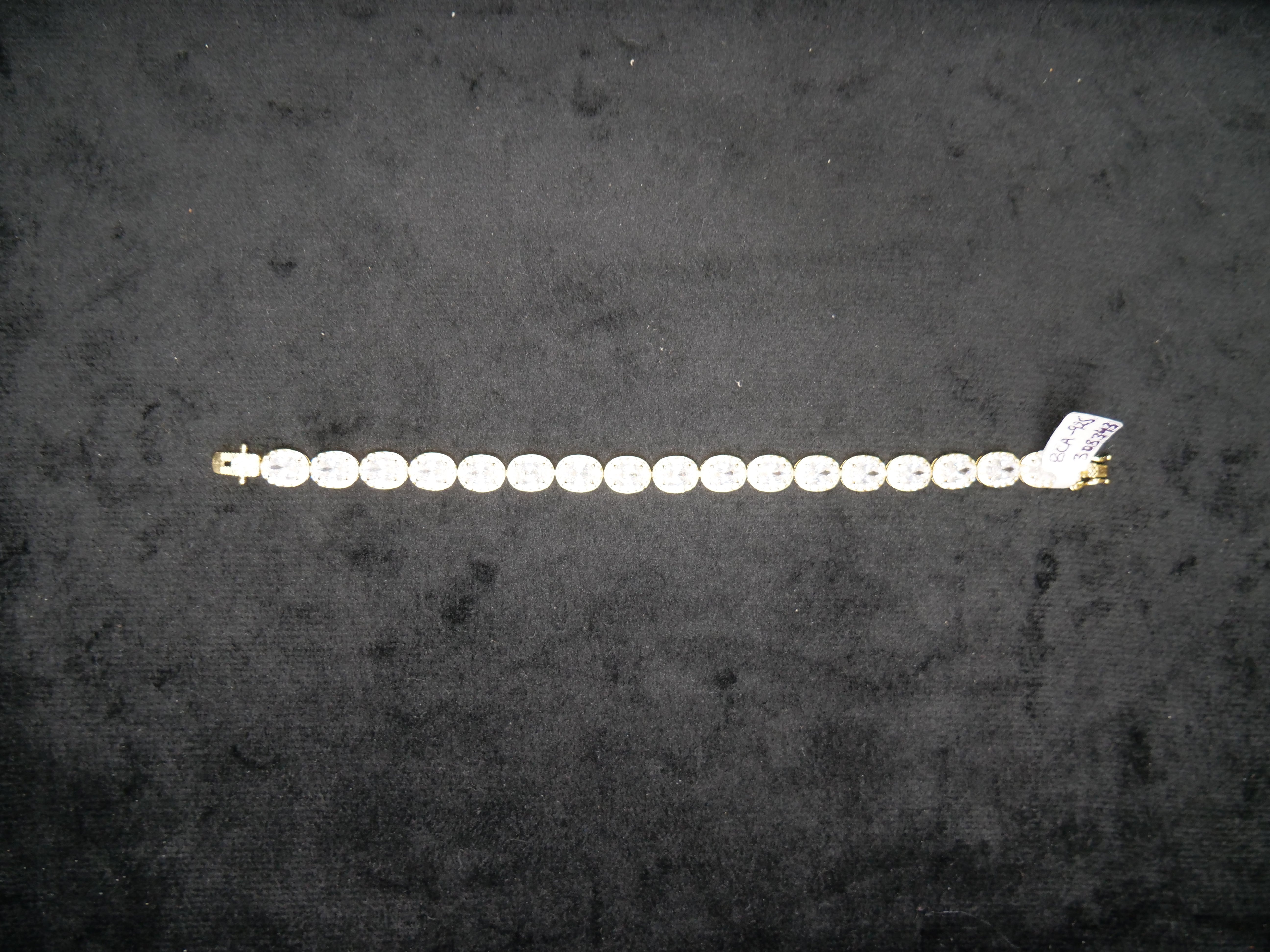 Radiant Oval-Cut Halo Diamond Tennis Bracelet In Gold