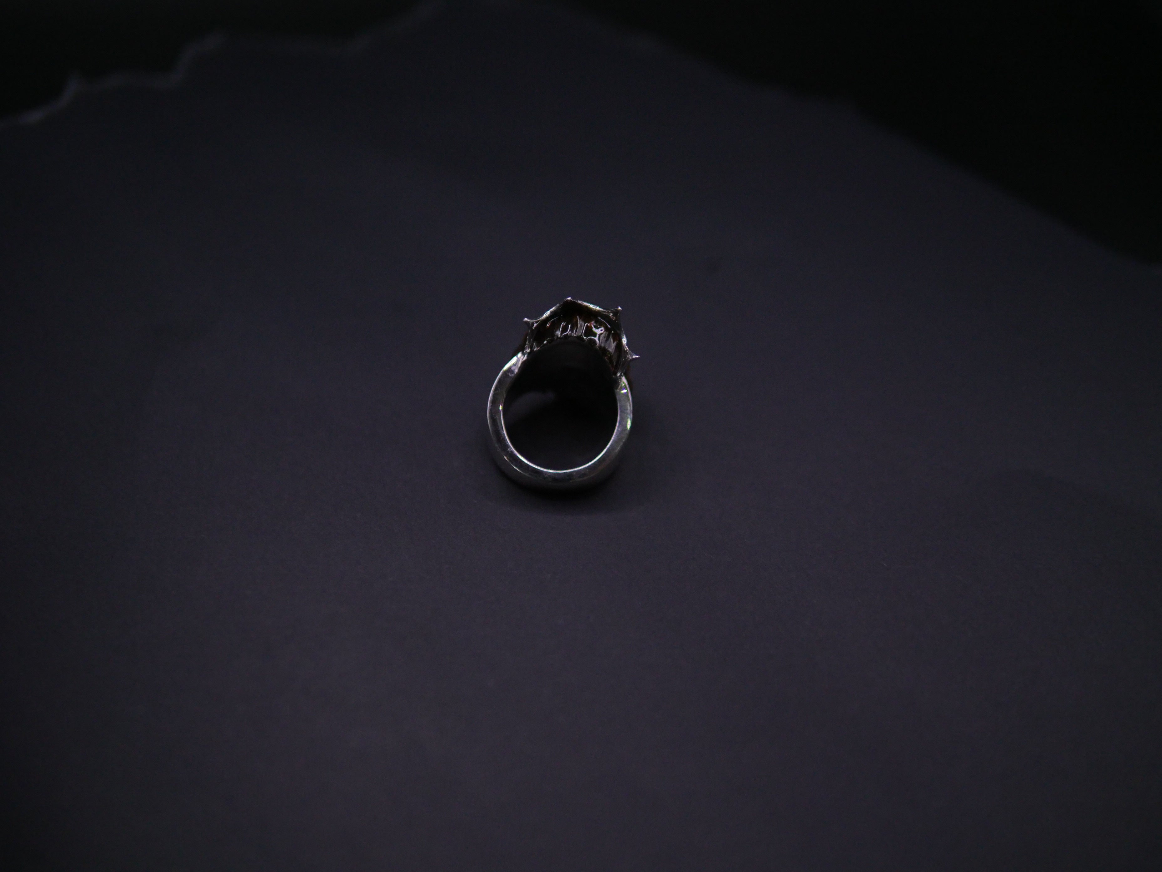 Crowned Lion King Statement Ring In Silver With Pavé Crown & Hand-Painted Enamel Face