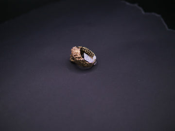 3D Sculpted Roaring Lion Head Statement Ring In 18K Gold