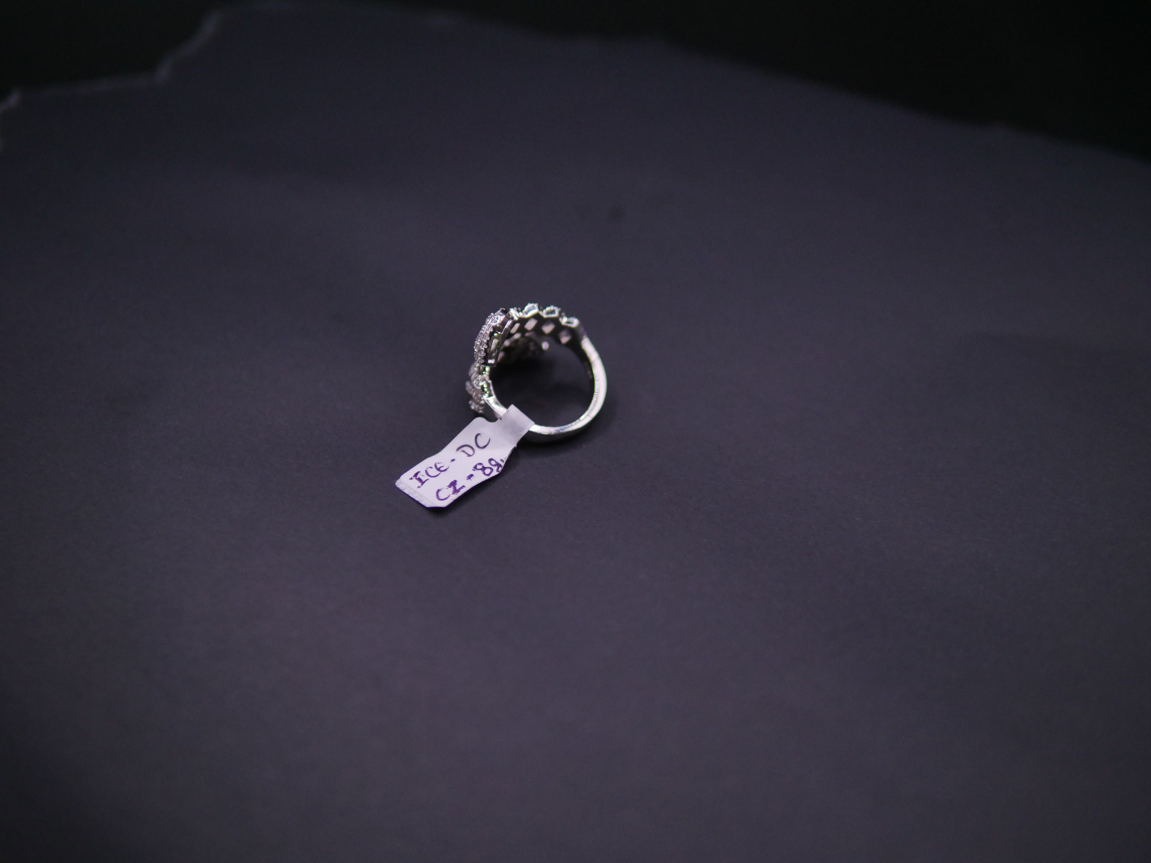 Iced Out Open Bypass Dual Serpent Head Ring In White Gold