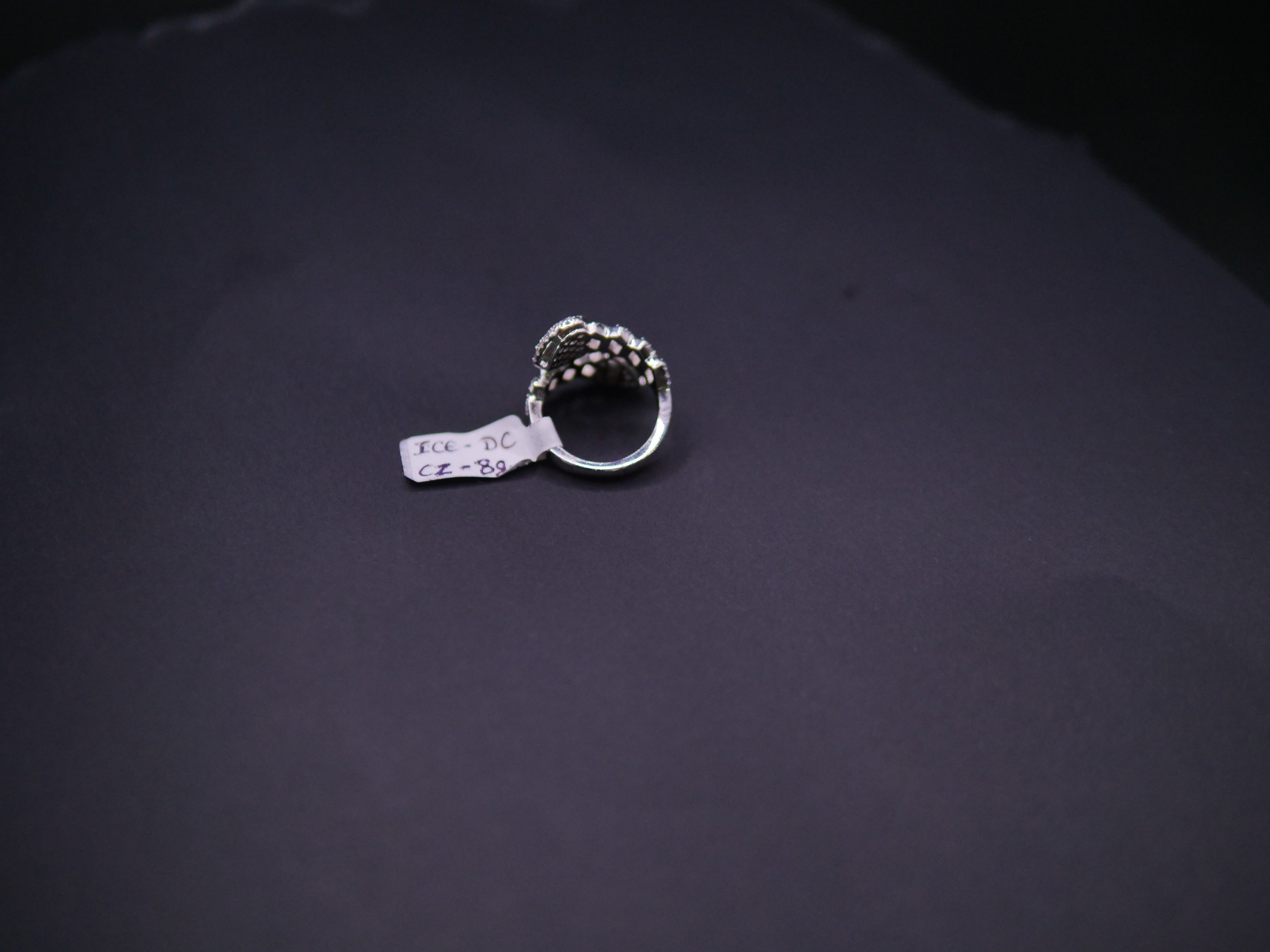 Iced Out Open Bypass Dual Serpent Head Ring In White Gold
