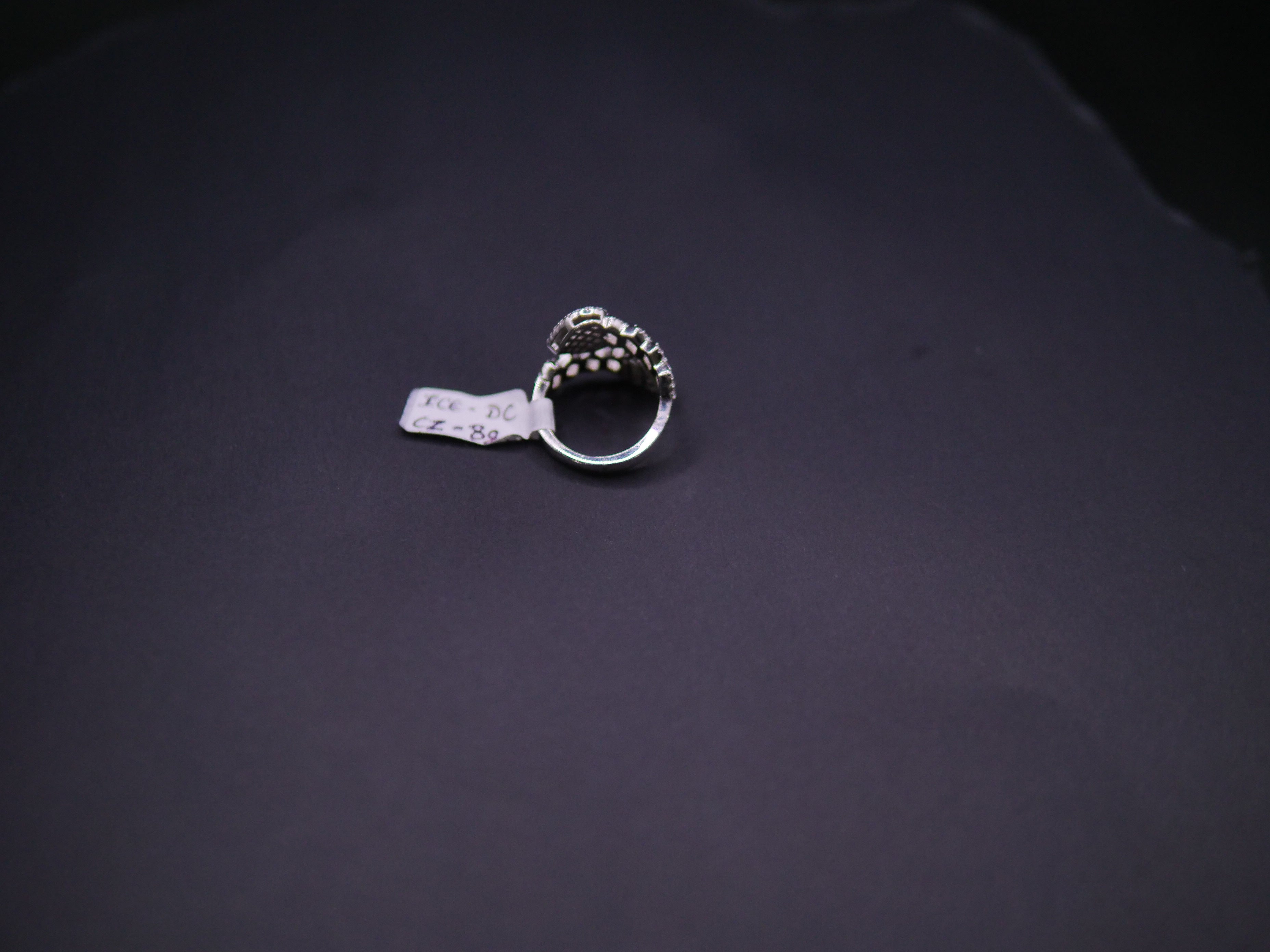 Iced Out Open Bypass Dual Serpent Head Ring In White Gold