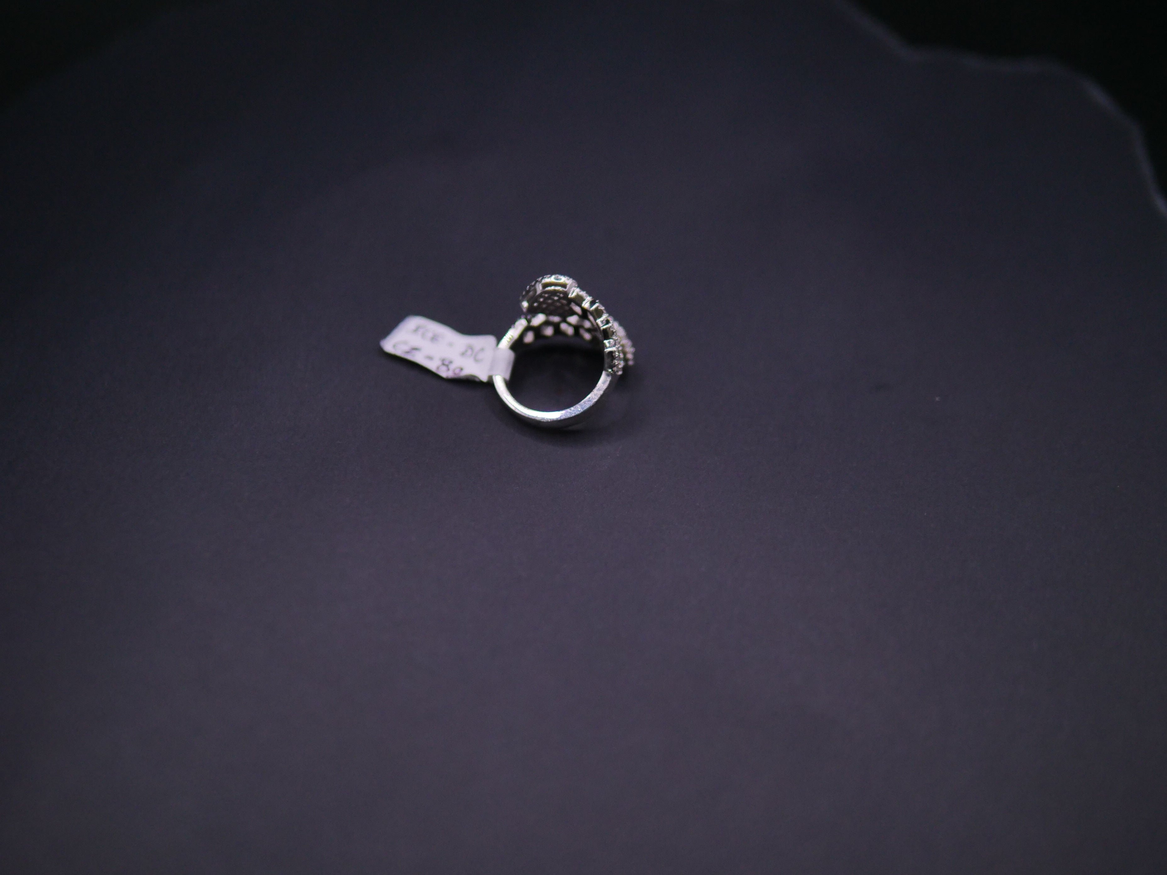 Iced Out Open Bypass Dual Serpent Head Ring In White Gold
