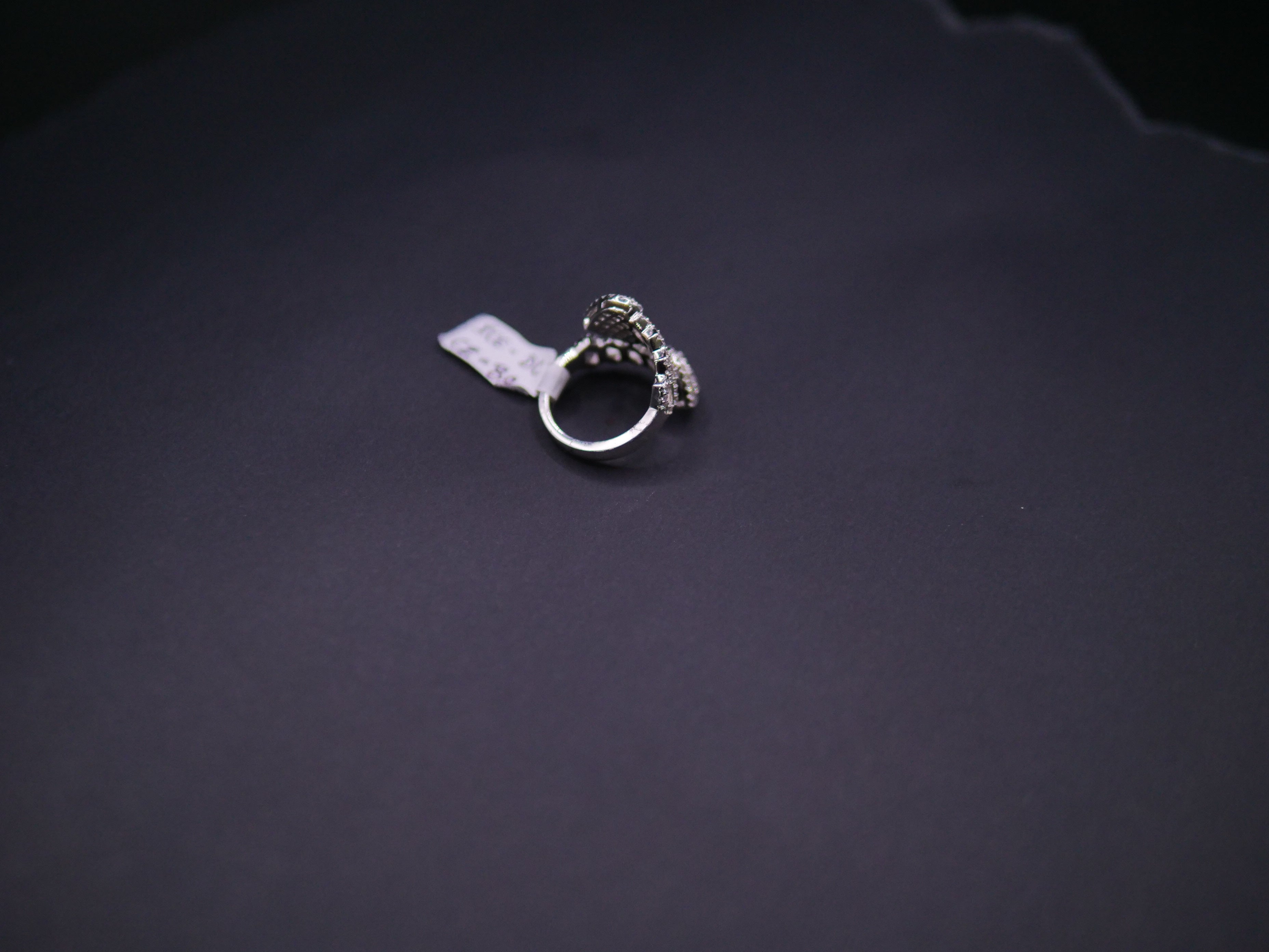 Iced Out Open Bypass Dual Serpent Head Ring In White Gold