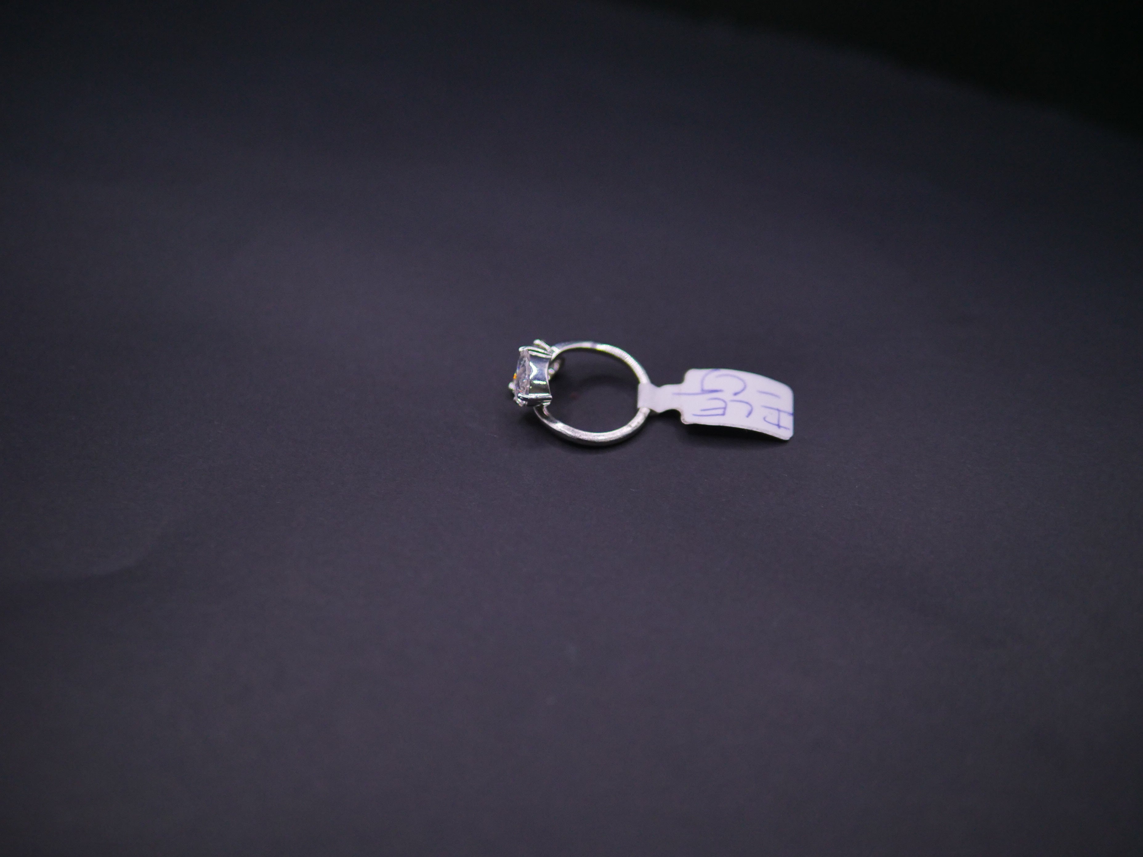 Toi et Moi Pear & Round CZ Bypass Ring In White Gold