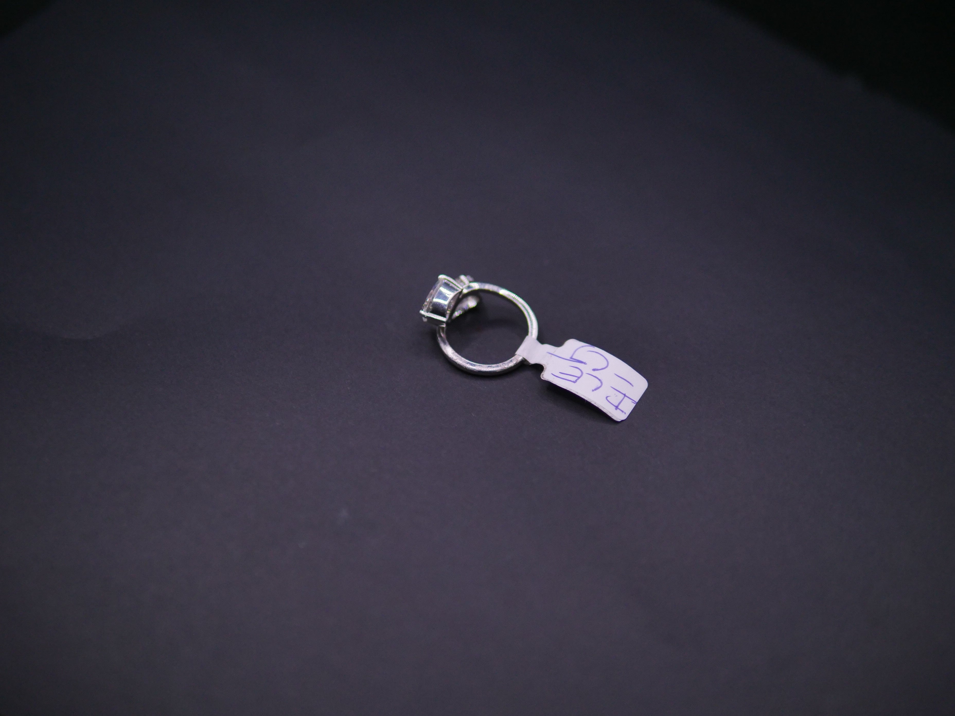 Toi et Moi Pear & Round CZ Bypass Ring In White Gold