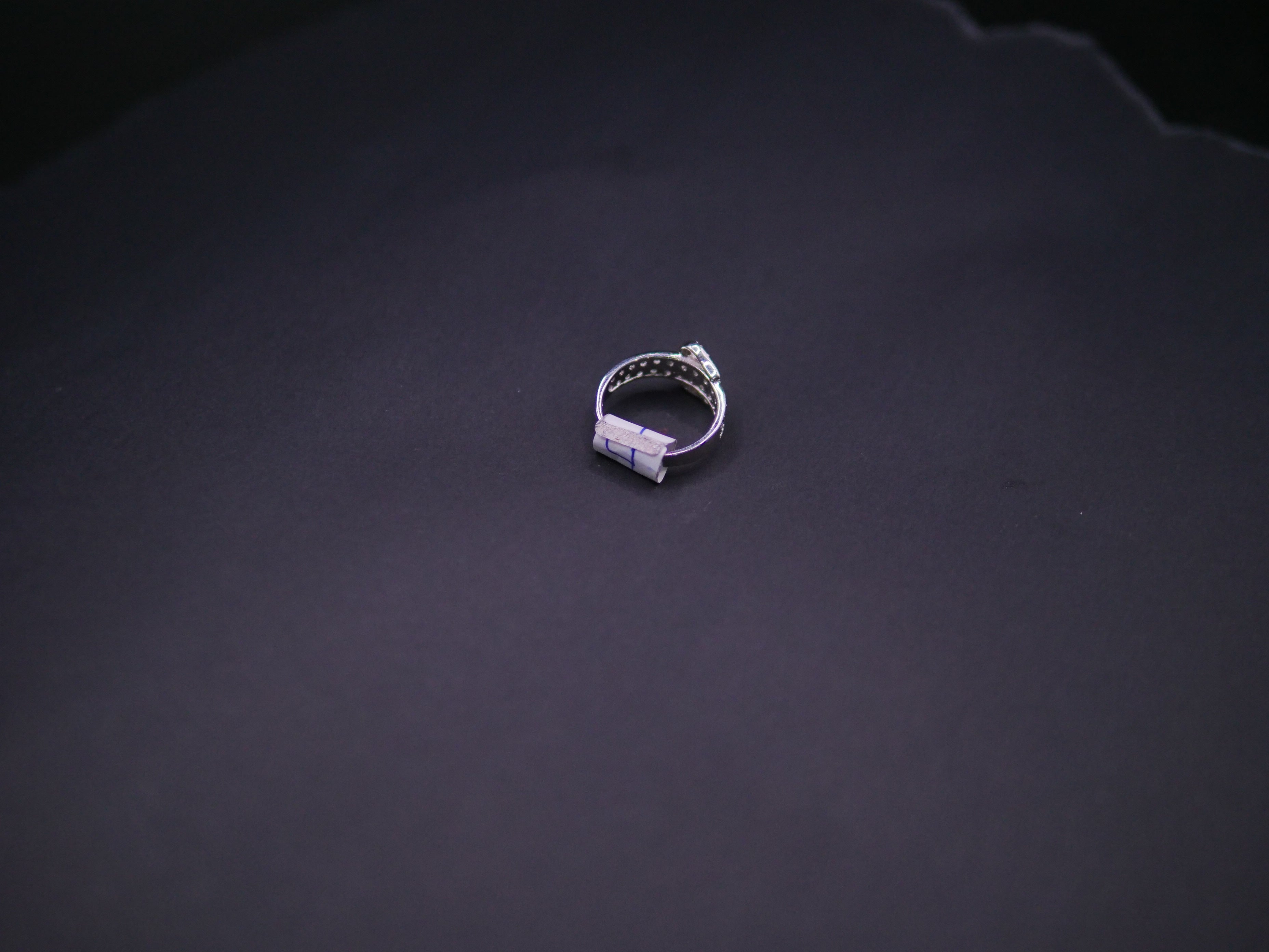 Graduated Round-Cut Diamond Band Ring In White Gold